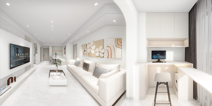 小敏家杂货铺-又一城6-1602-装修设计方案