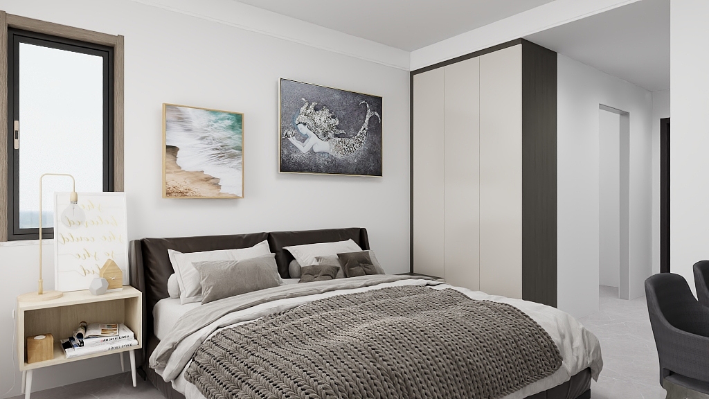 天津不止设计Li-鸿坤一室 现代-装修设计方案