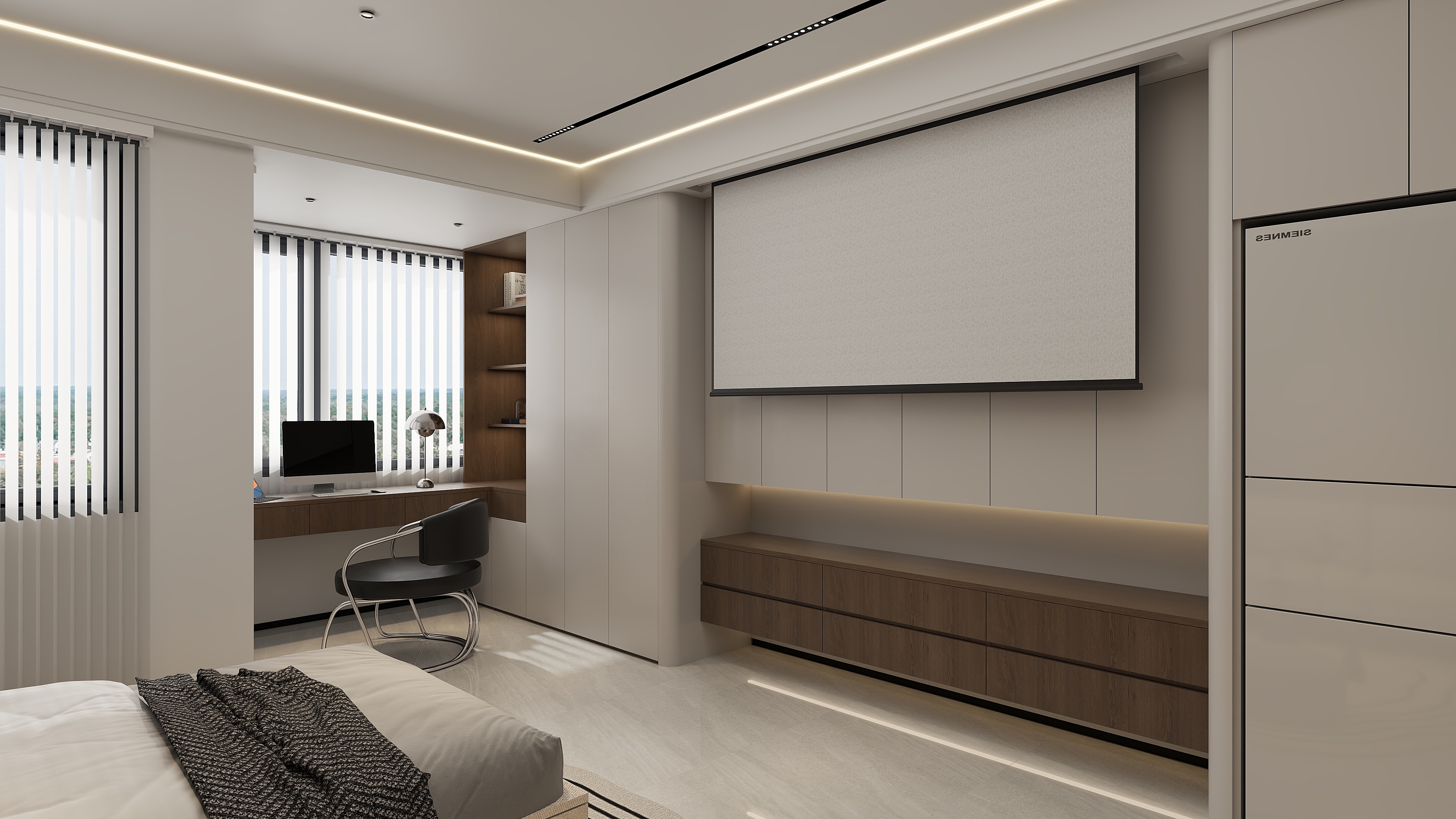 设计师HUANGQIHAO-超小公寓33㎡ 0室1厅1卫0厨-装修设计方案