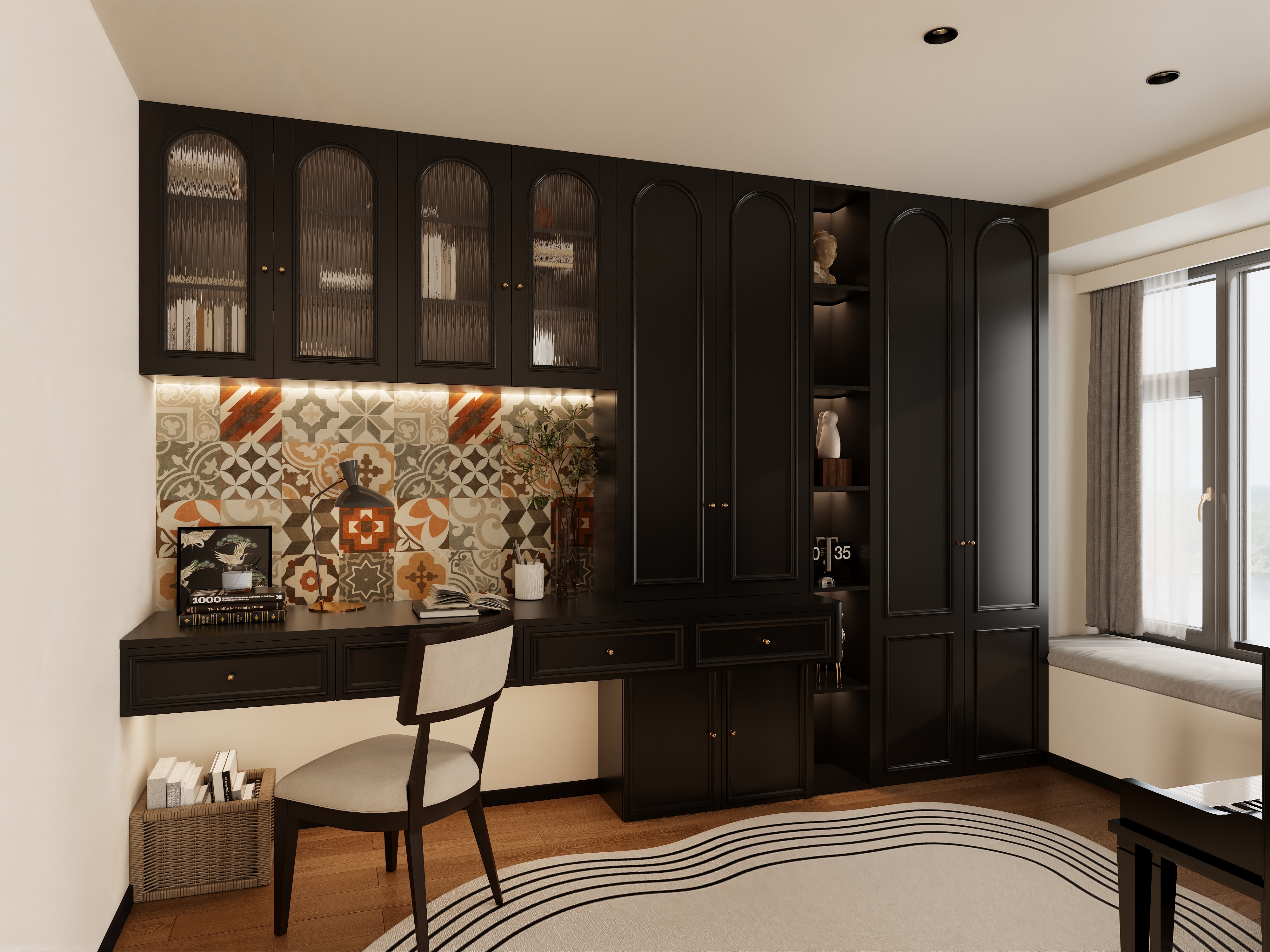 bnnni-美式风130㎡2室装修效果图