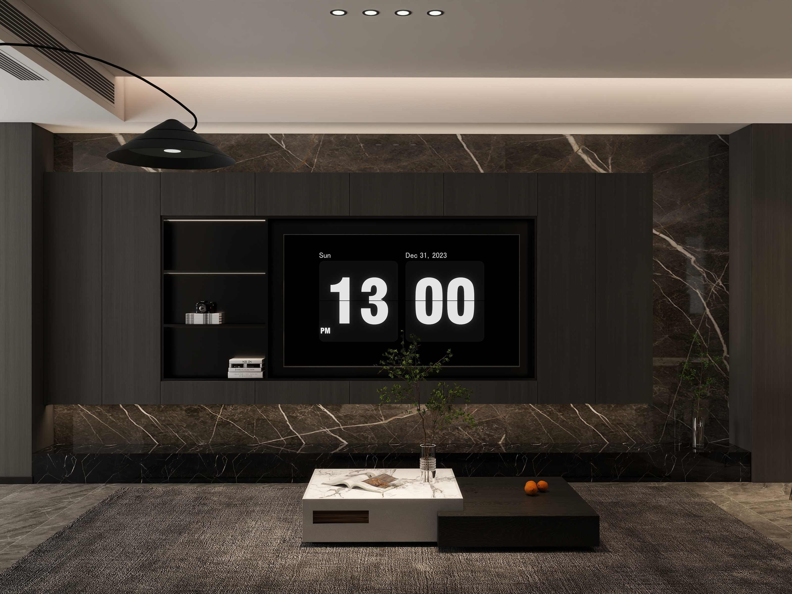 邓显俞-【意式极简】天鹅湖99m²两室-装修设计方案