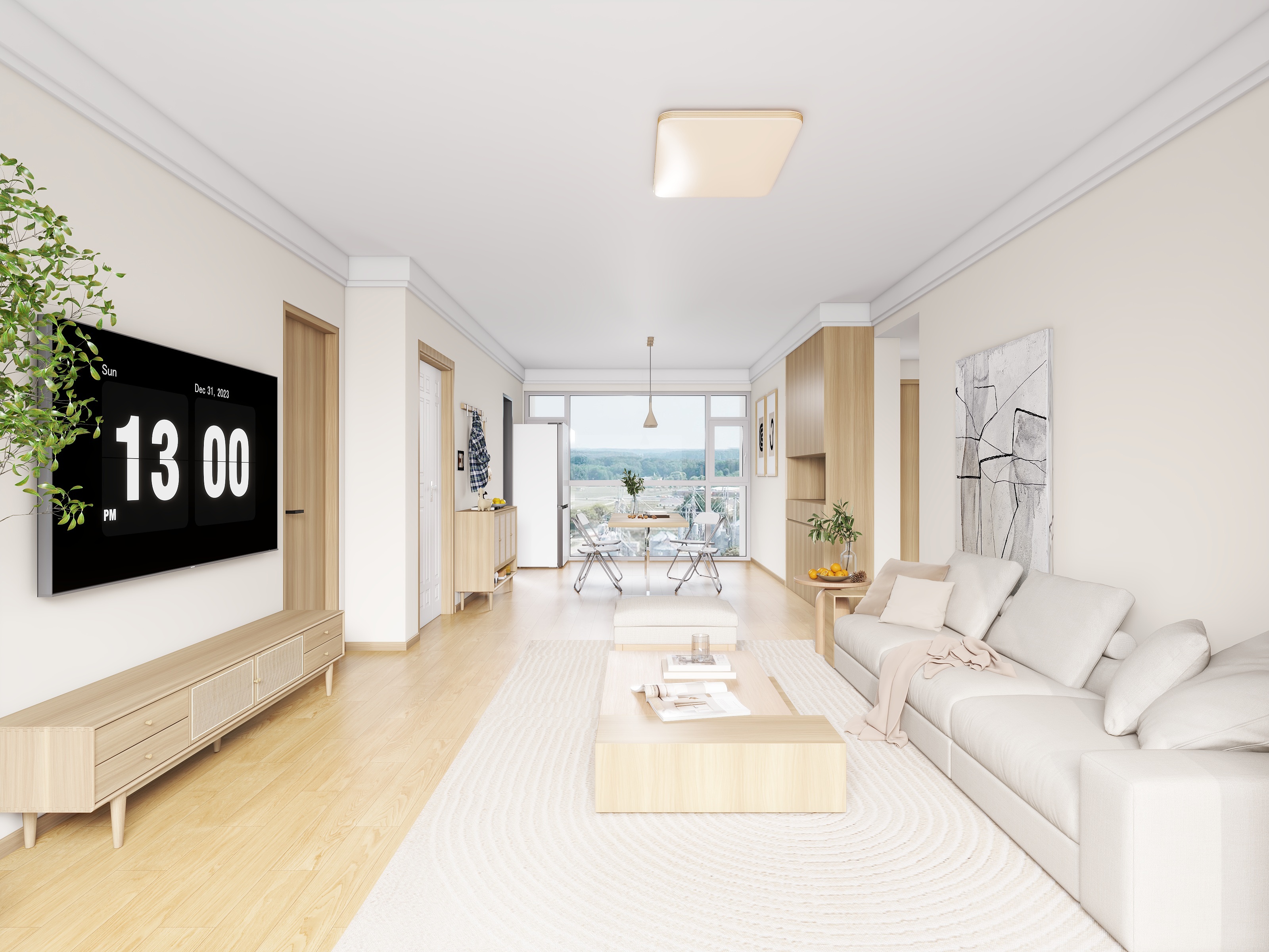 品筑设计|唐工-海德佳苑 原木风装修效果图