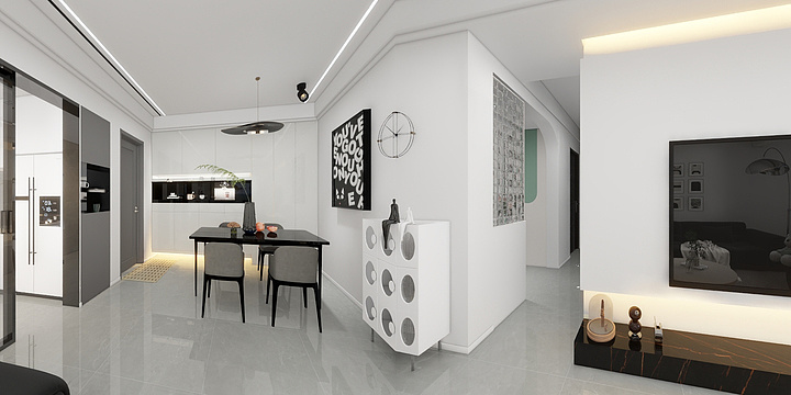 pp品牌设计-书香门第-奶油中古-装修设计方案