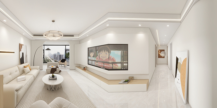 李文静ZM-上元郡11-2-2801奶油风-装修设计方案