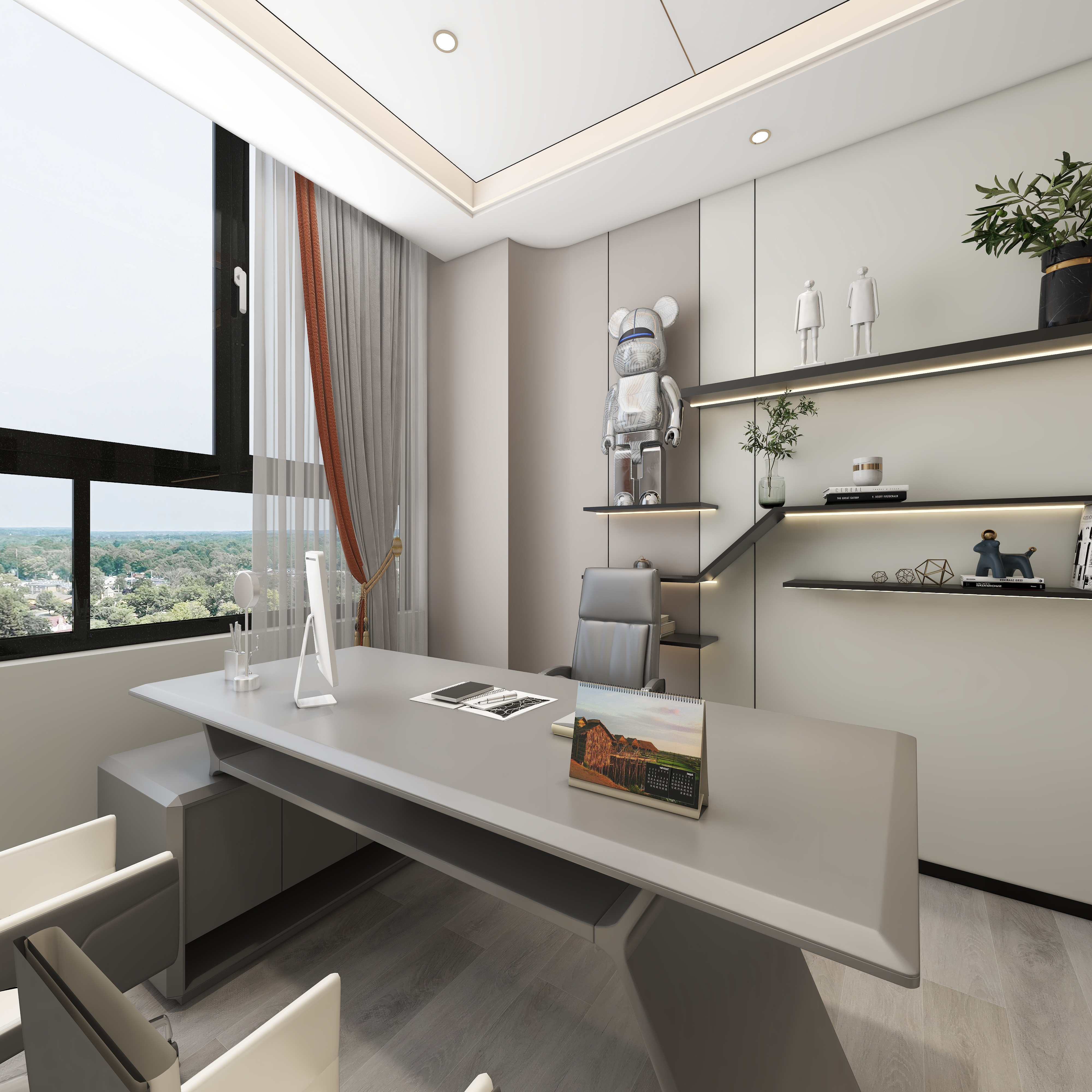 全屋定制..888-办公楼一层业务6装修效果图第3张