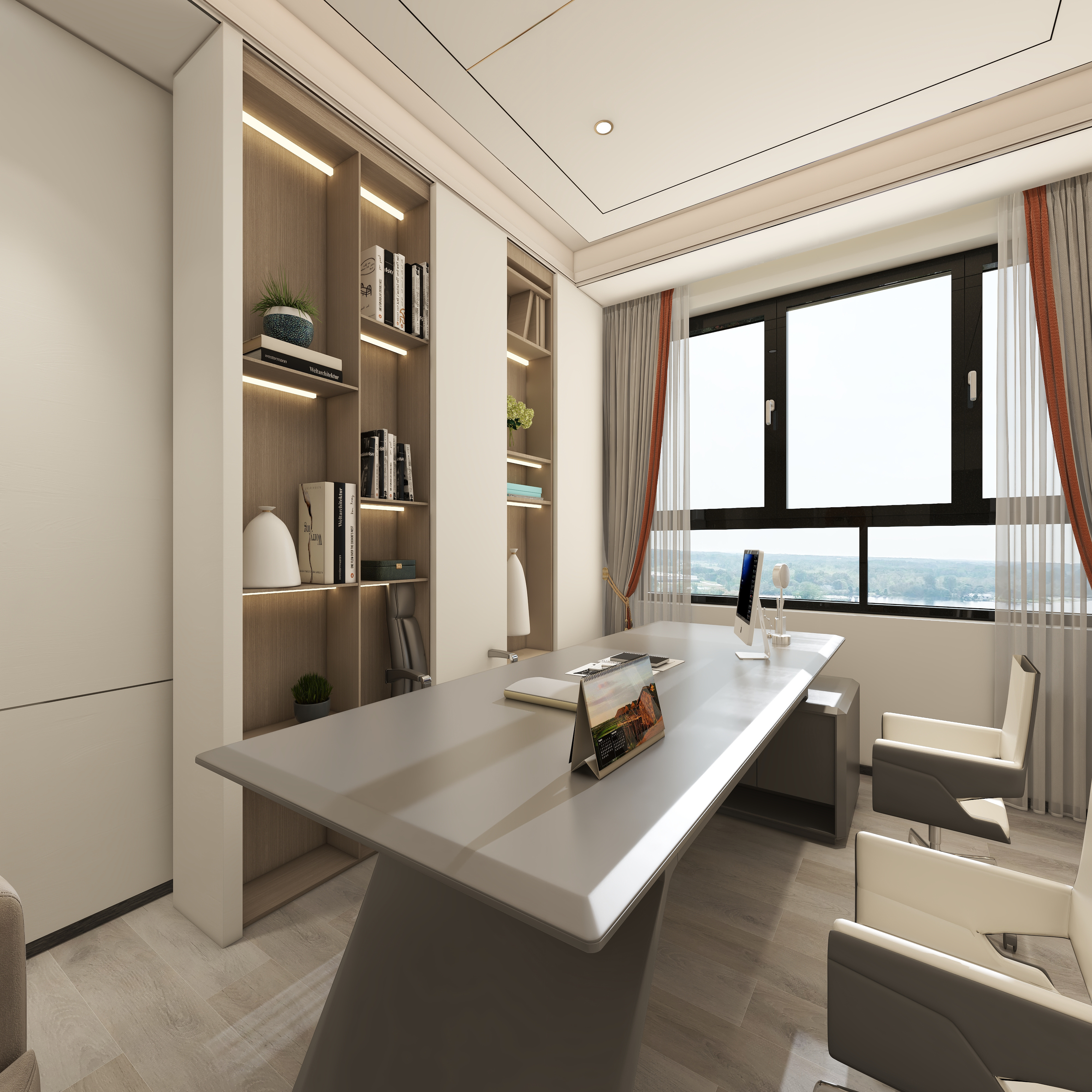 全屋定制..888-办公楼一层业务3装修效果图第4张