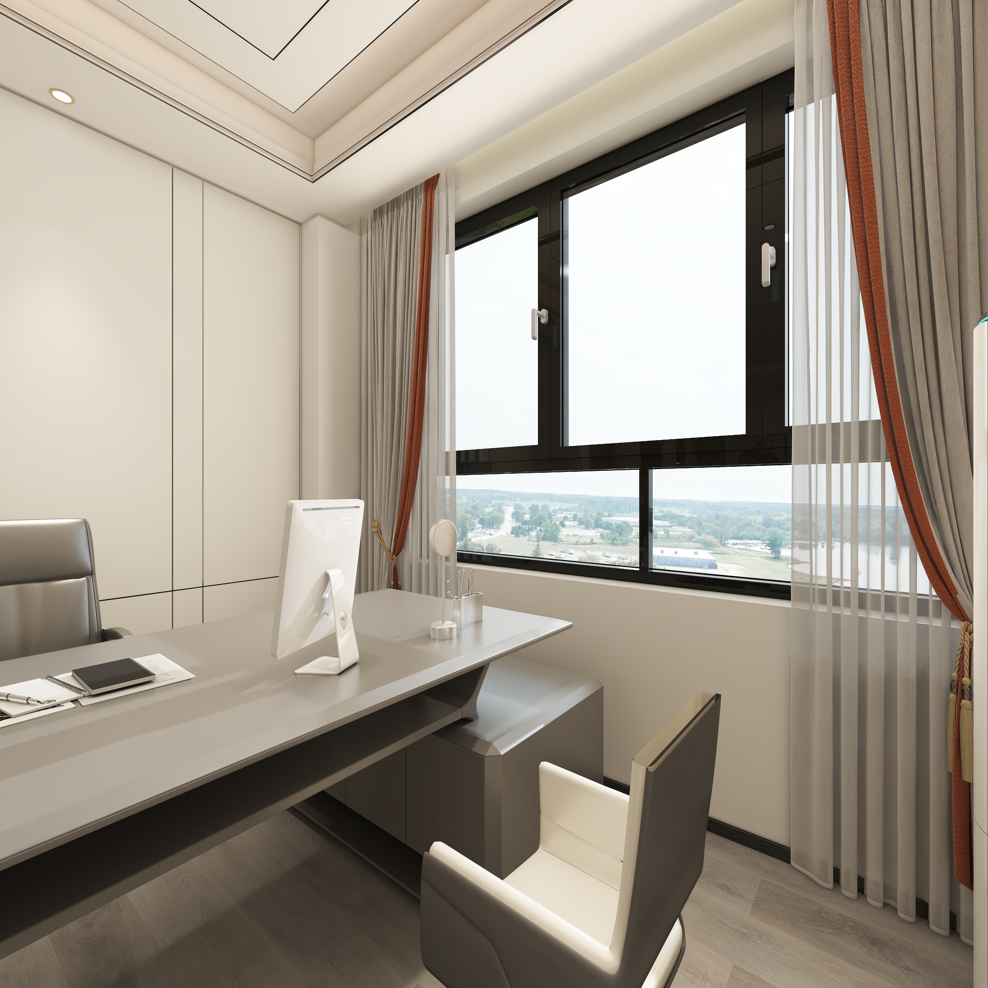 全屋定制..888-办公楼一层业务3装修效果图第3张