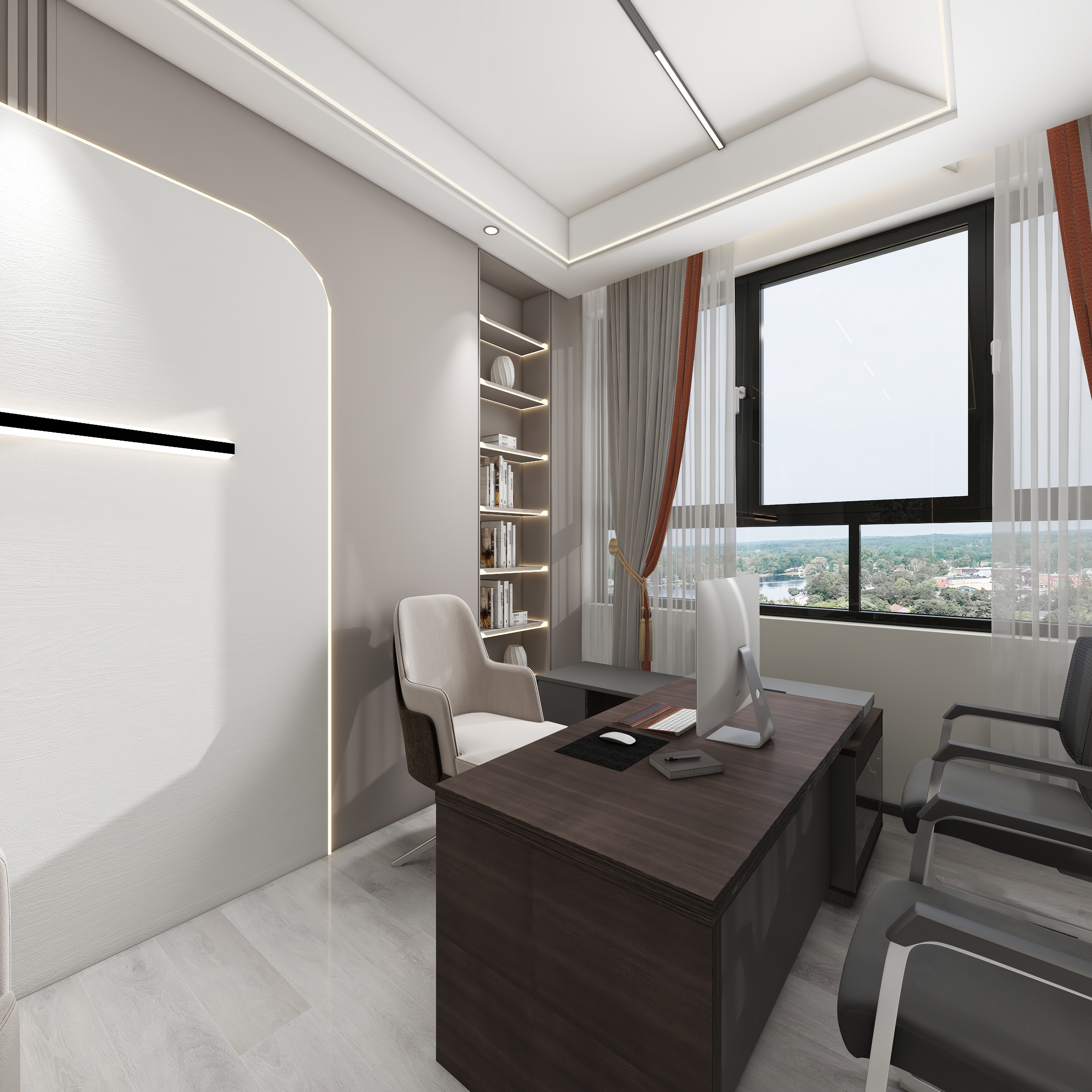 全屋定制..888-办公楼一层业务7装修效果图第3张