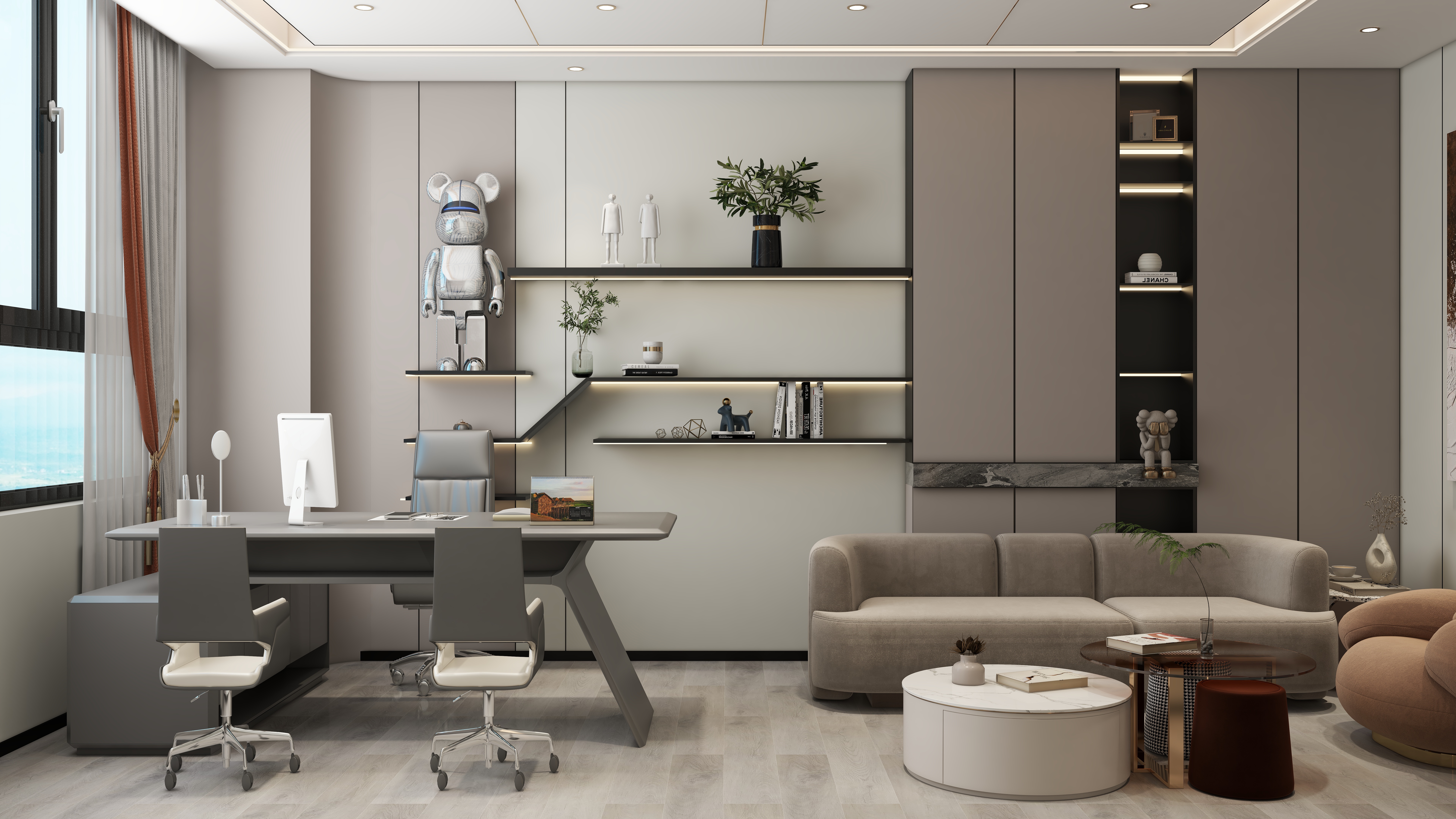 全屋定制..888-办公楼一层业务6装修效果图第1张