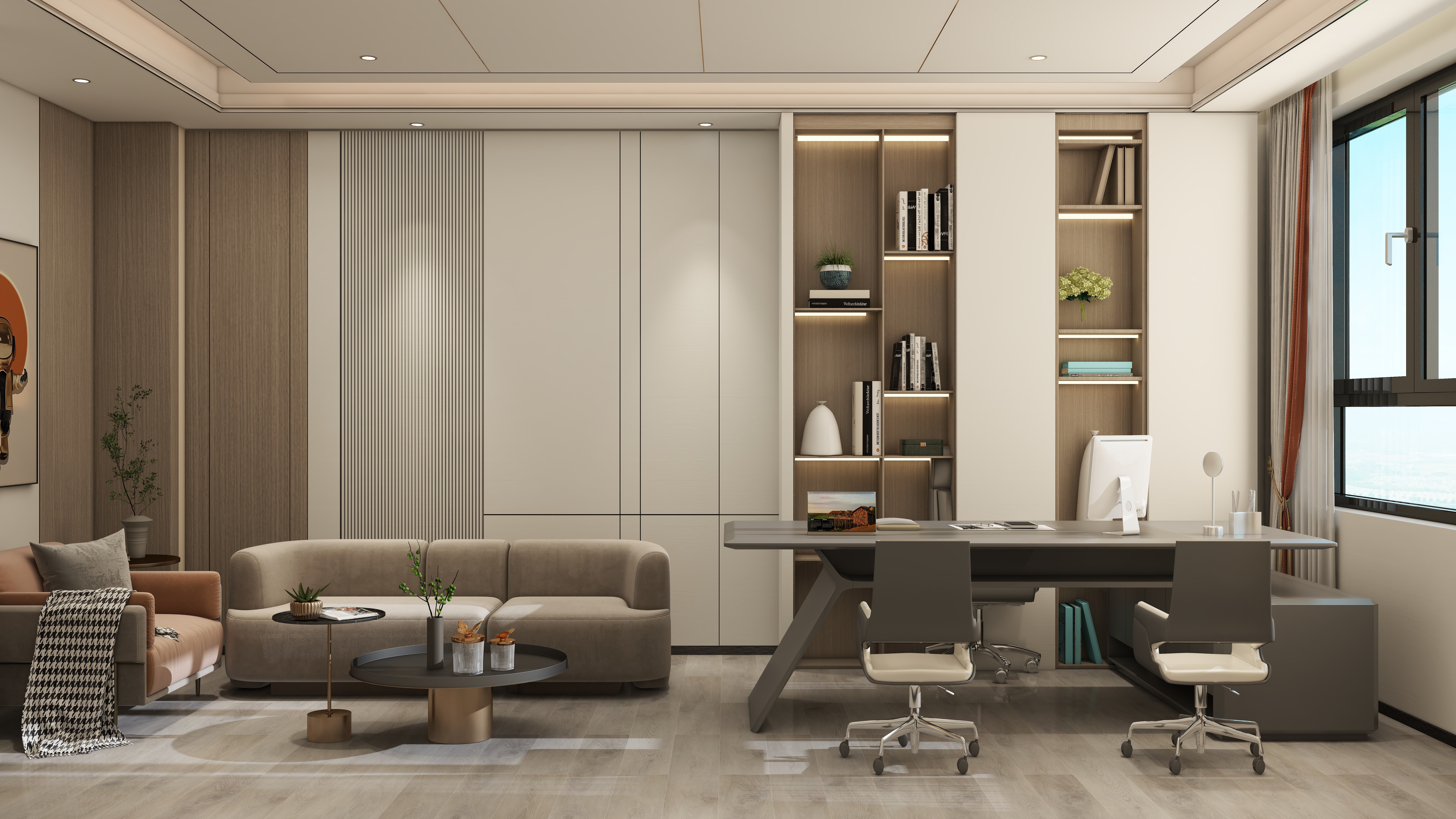 全屋定制..888-办公楼一层业务3装修效果图第1张