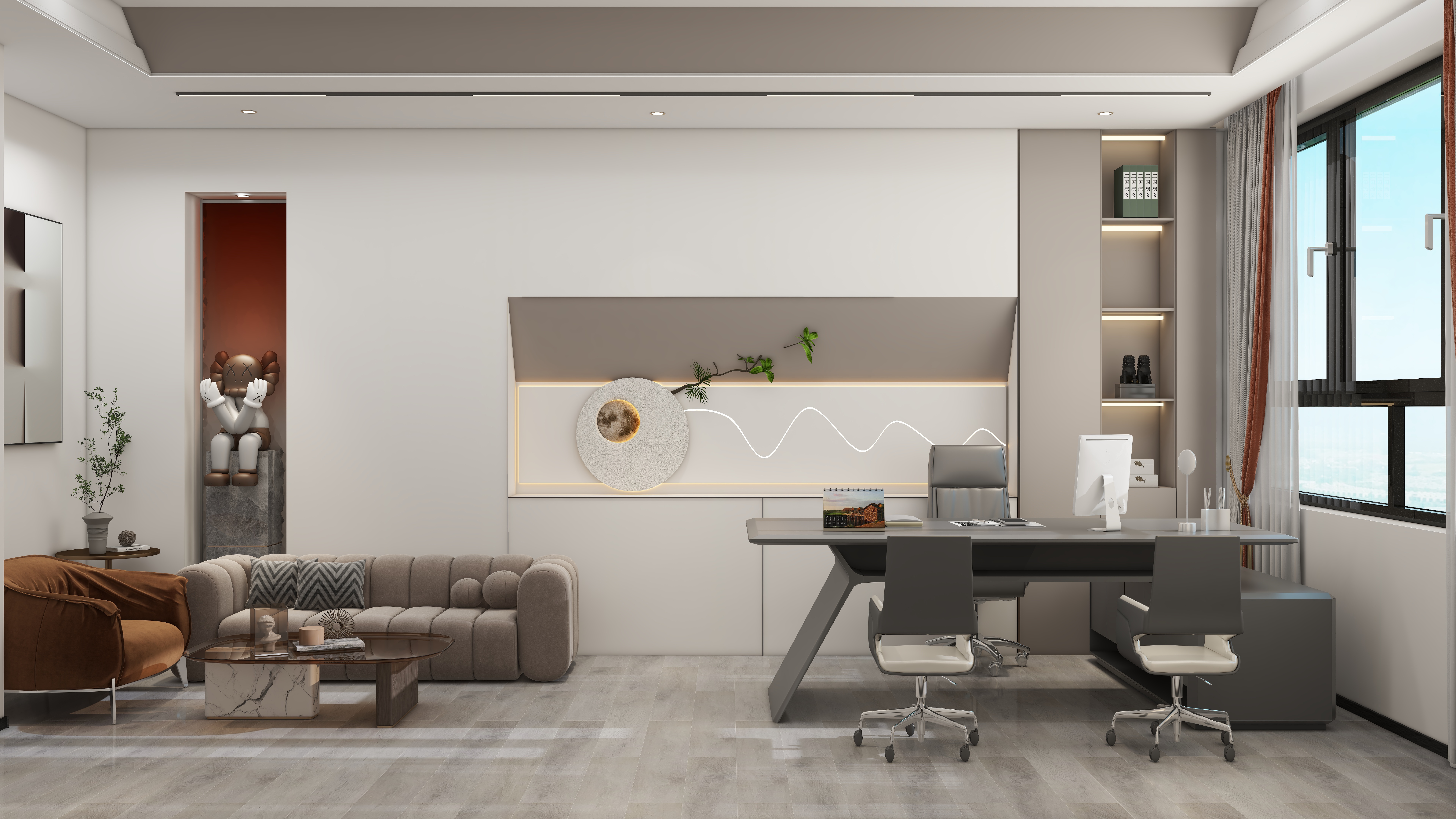 全屋定制..888-办公楼一层业务5装修效果图第1张