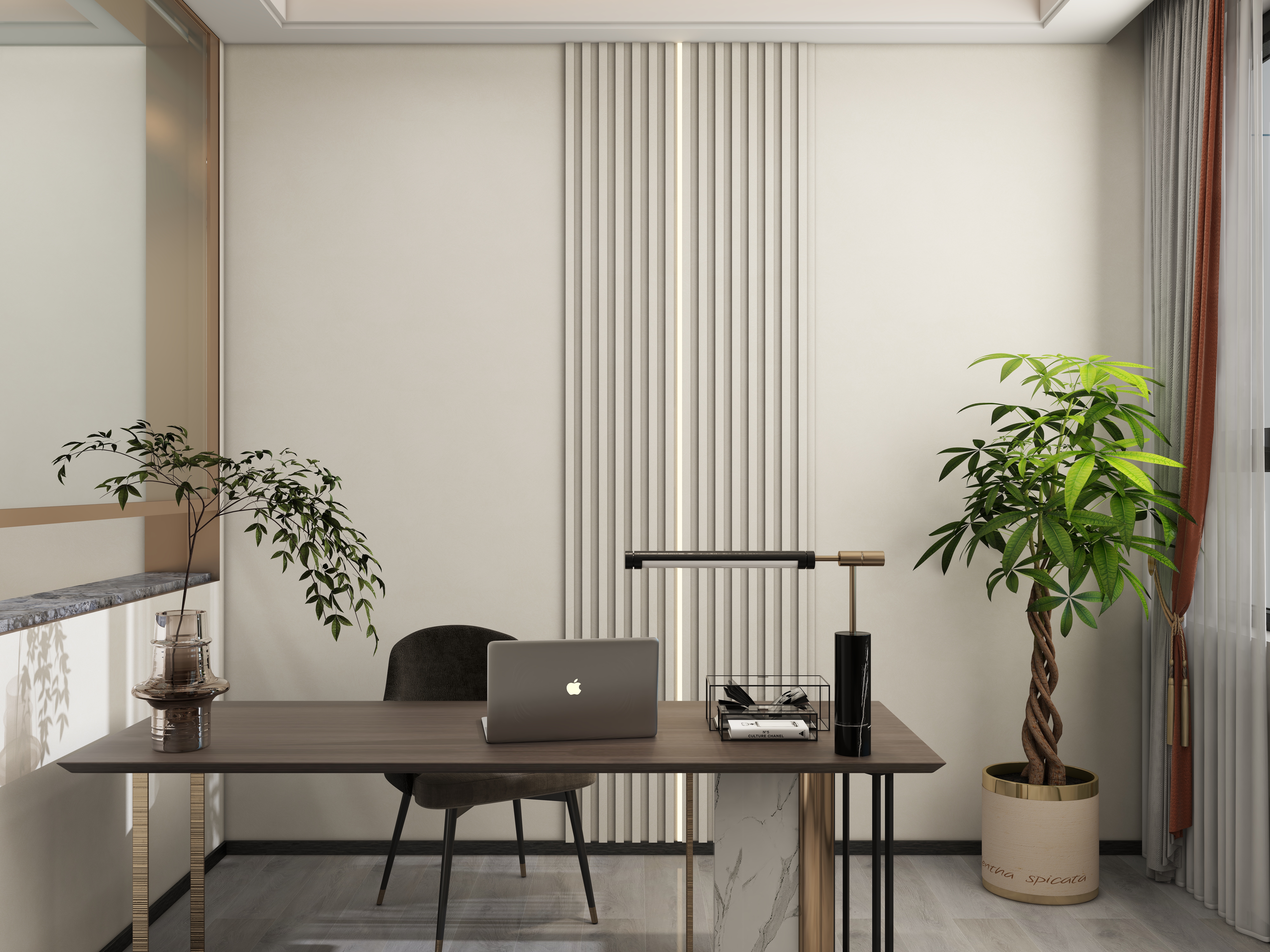 全屋定制..888-办公楼一层财务室装修效果图第2张