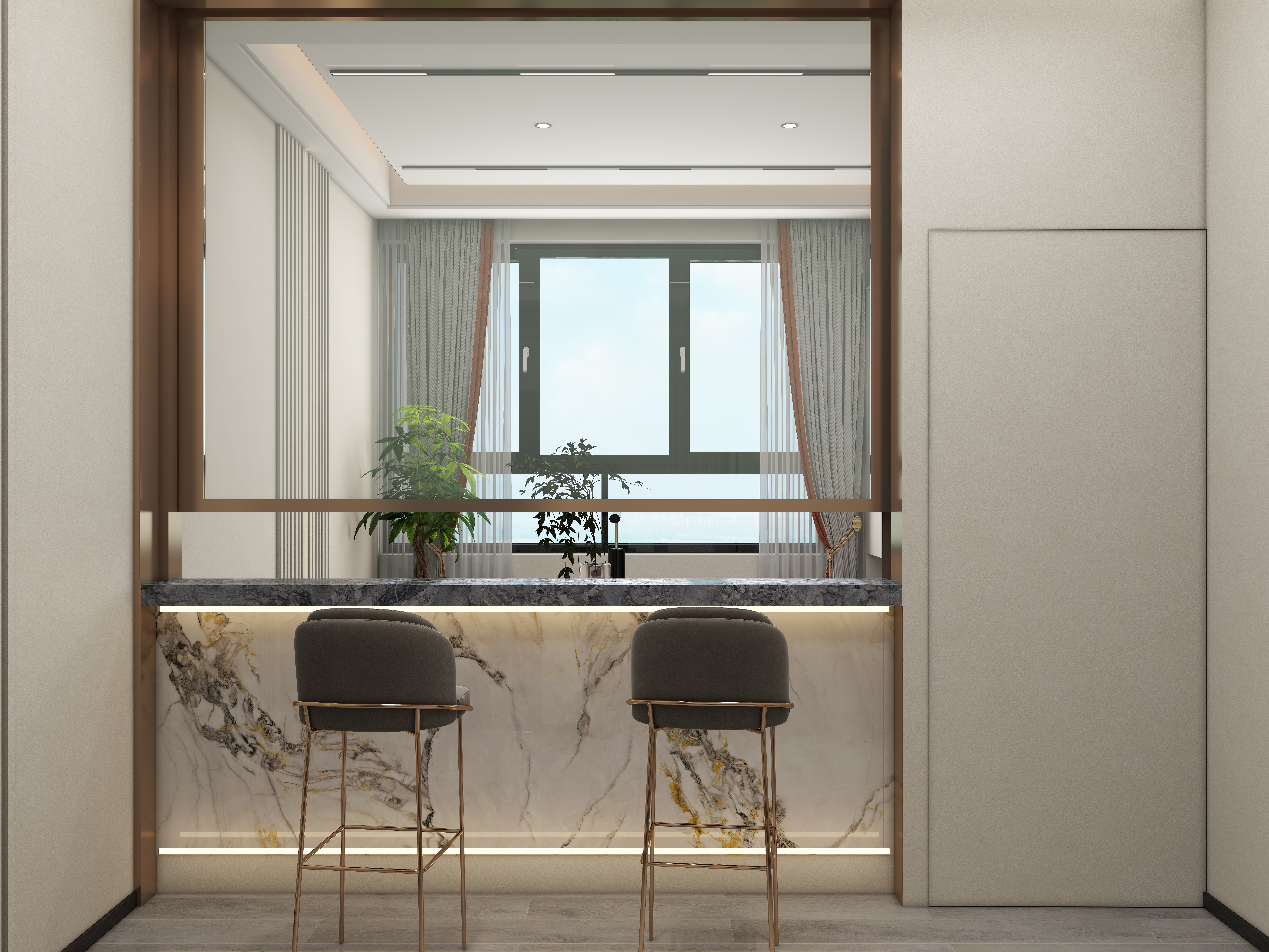 全屋定制..888-办公楼一层财务室装修效果图第2张