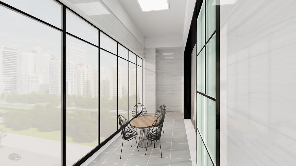 上海奕富装饰胡智超-海伦堡棠锦125㎡3室-装修设计方案