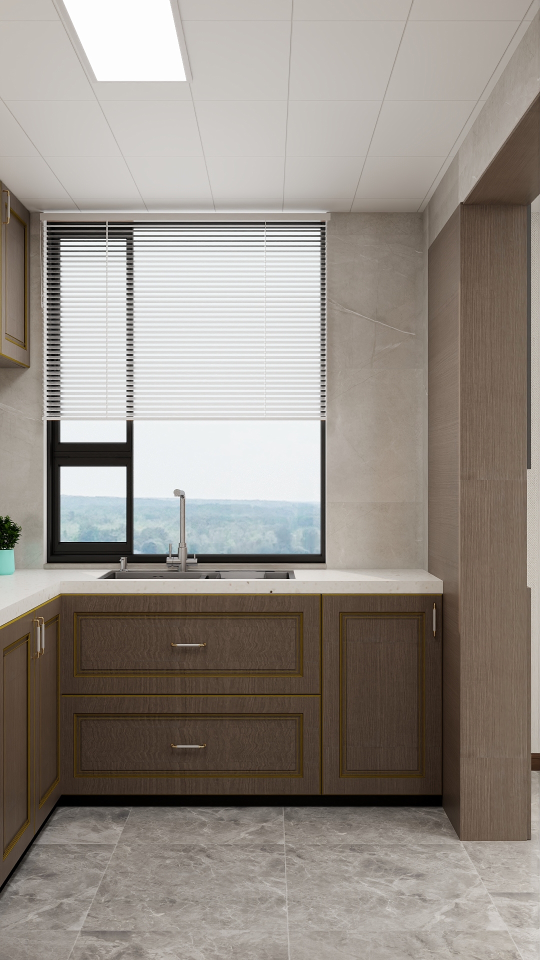 100元设计方案-161m²现代简约风格设计装修效果图