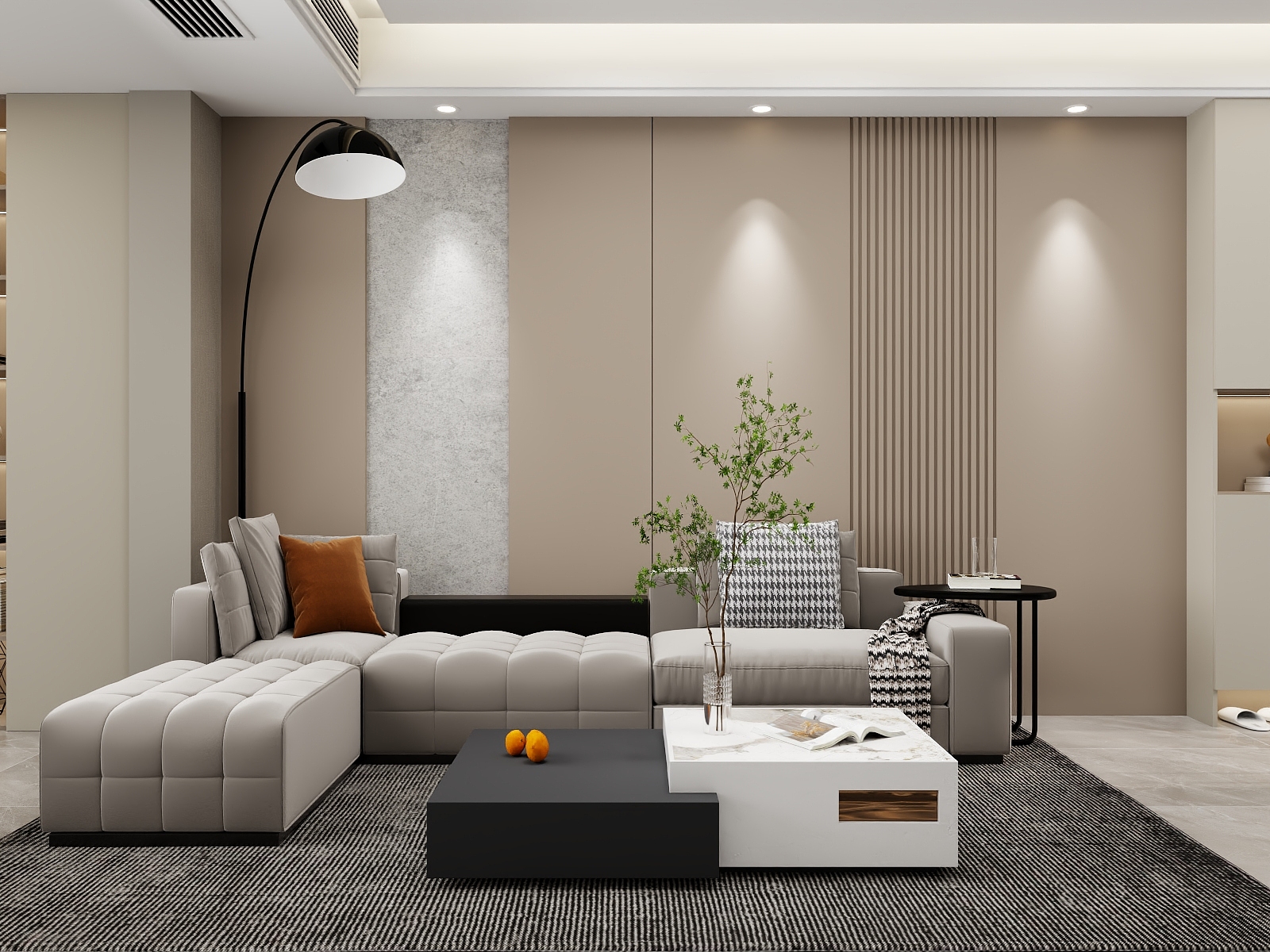 湛智华-现代轻奢111平5房装修效果图