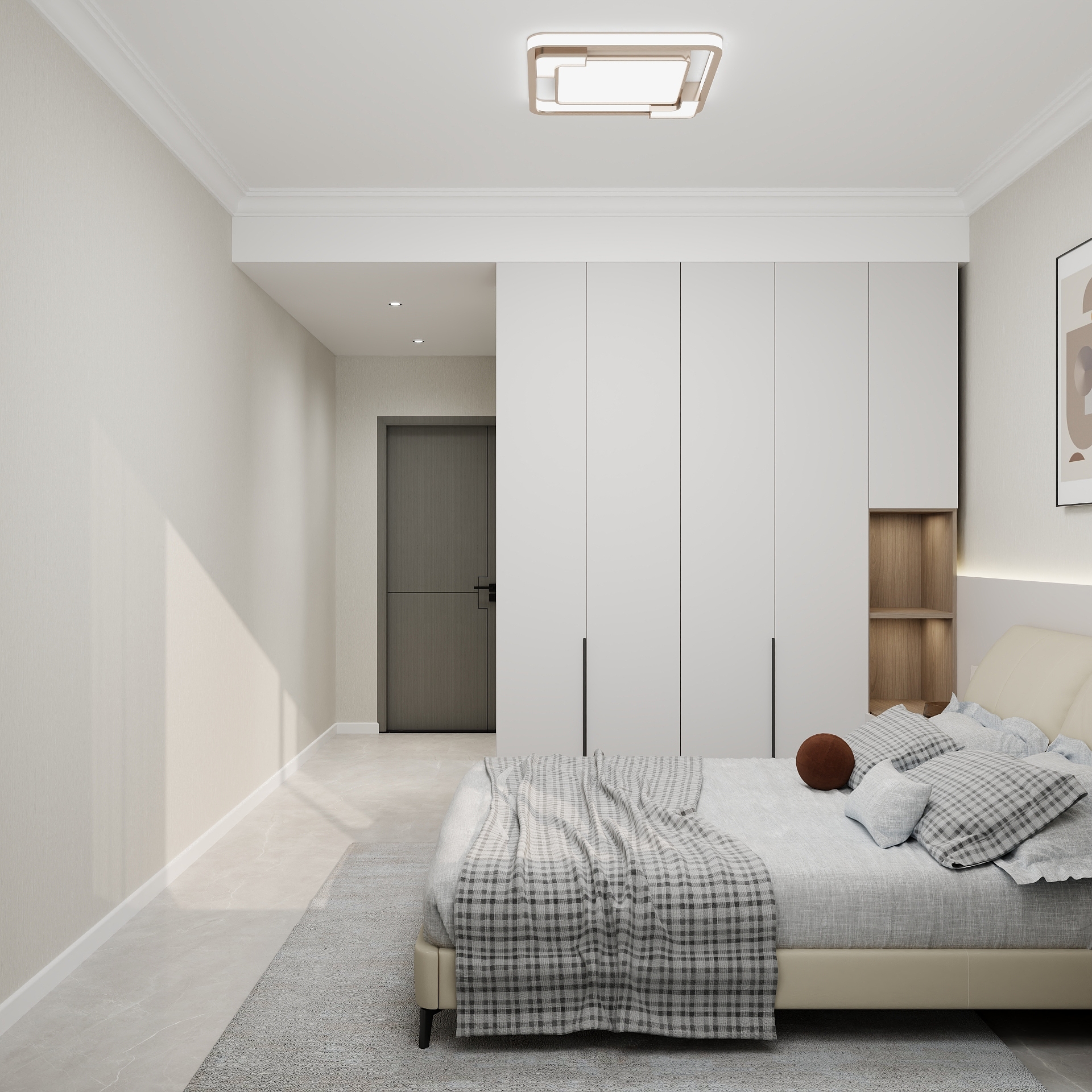 100元设计方案-130m²现代简约风格设计装修效果图