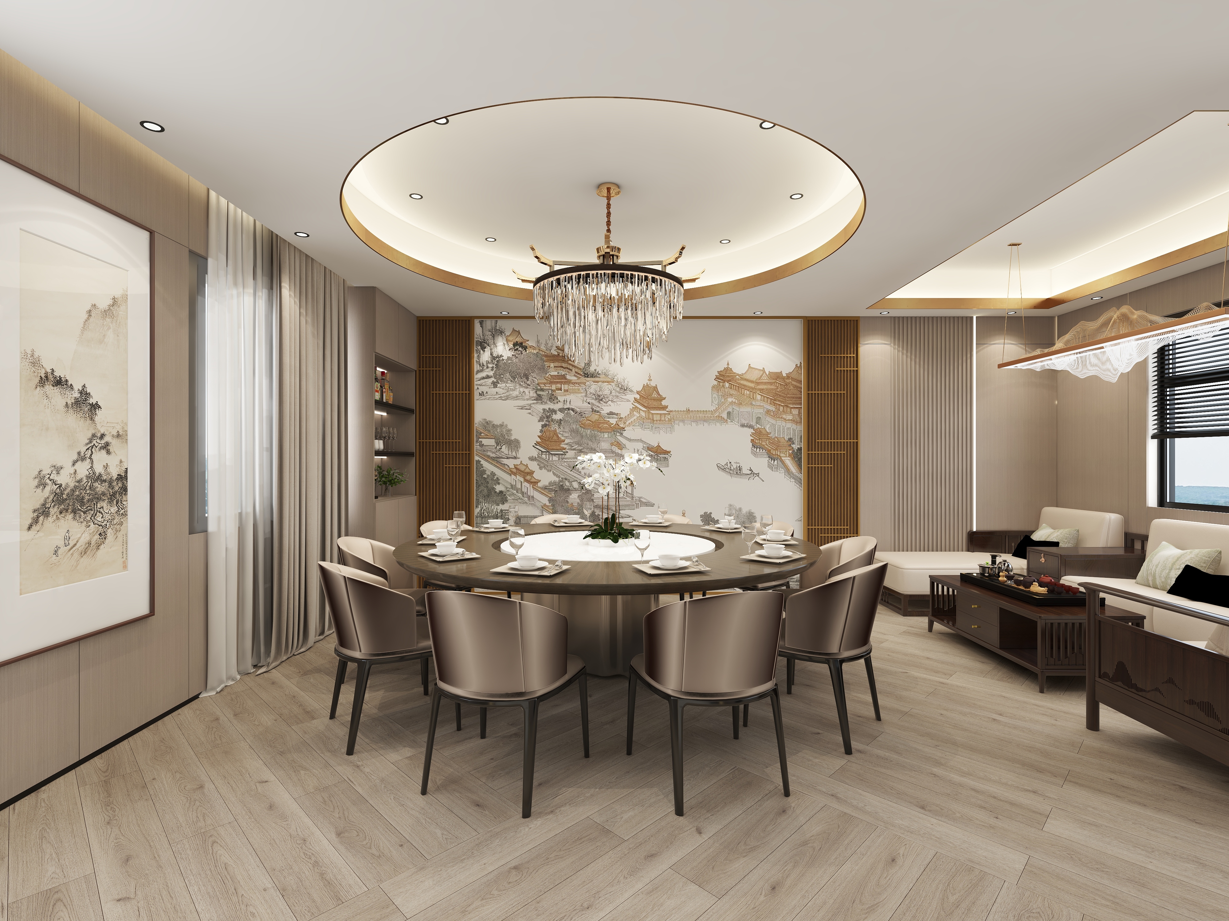 Gioia.-武装部接待室+餐厅-装修设计方案