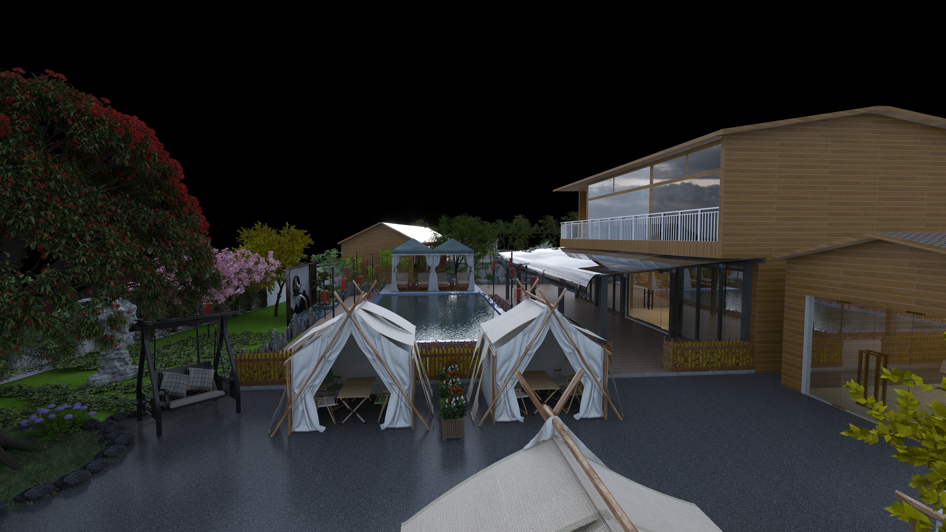 全案定制师-兴义霸油室外景观-装修设计方案