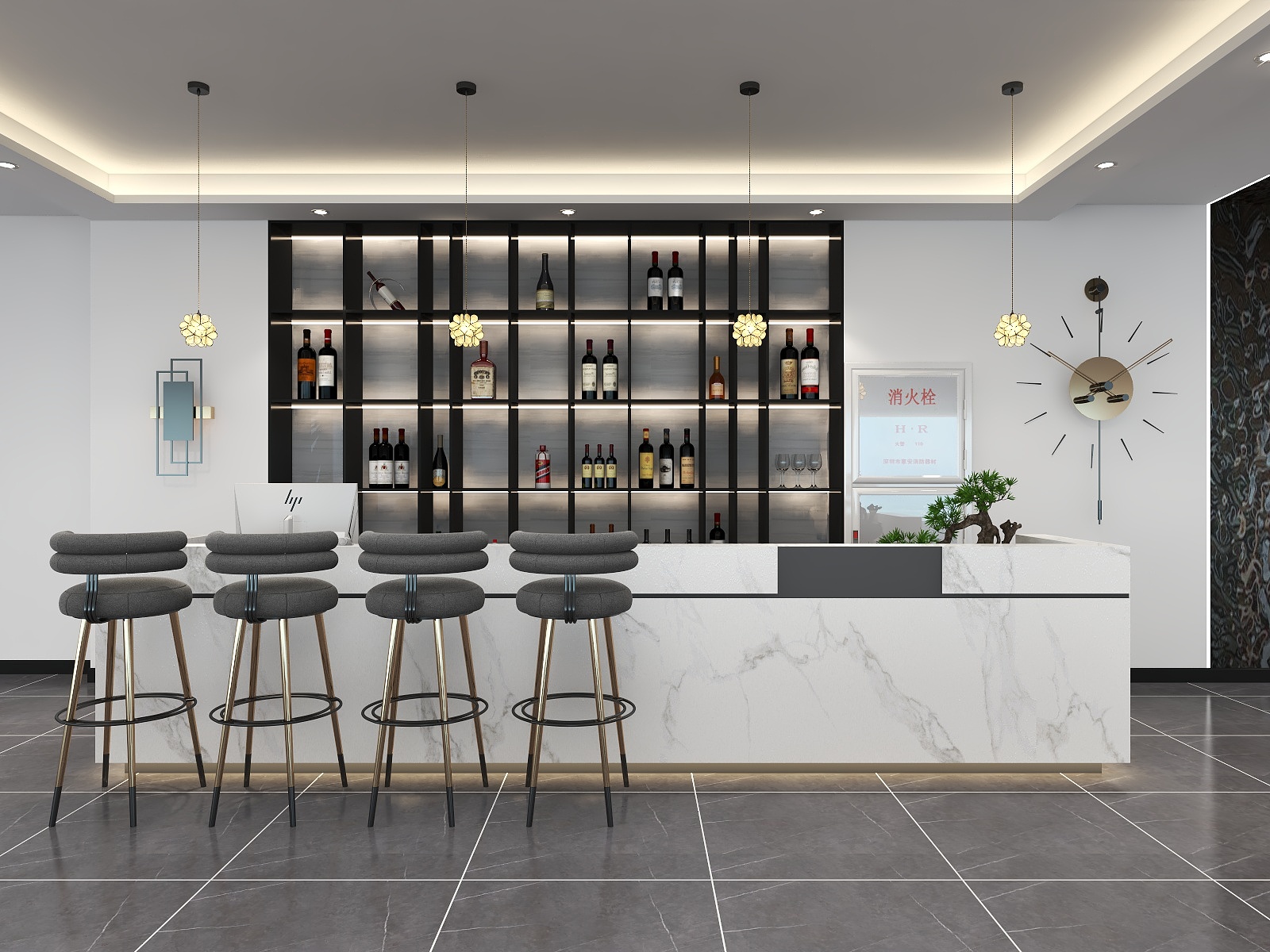 湛智华-工装汽车美容店1295平装修效果图