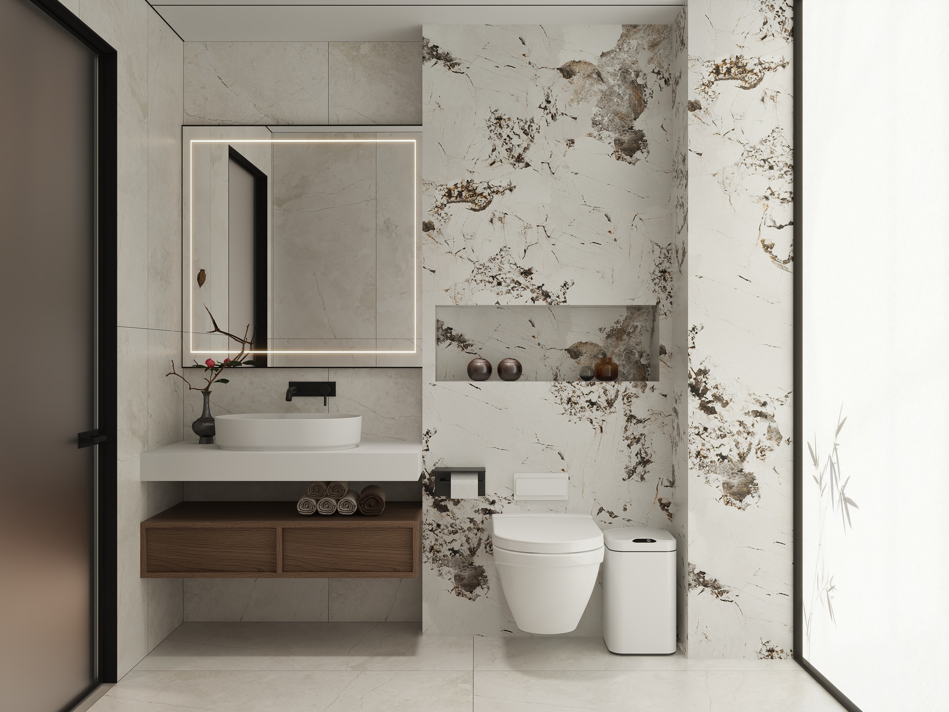 有本设计-宋式美学|临溪放艇依山坐，溪鸟山花共我闲。装修效果图