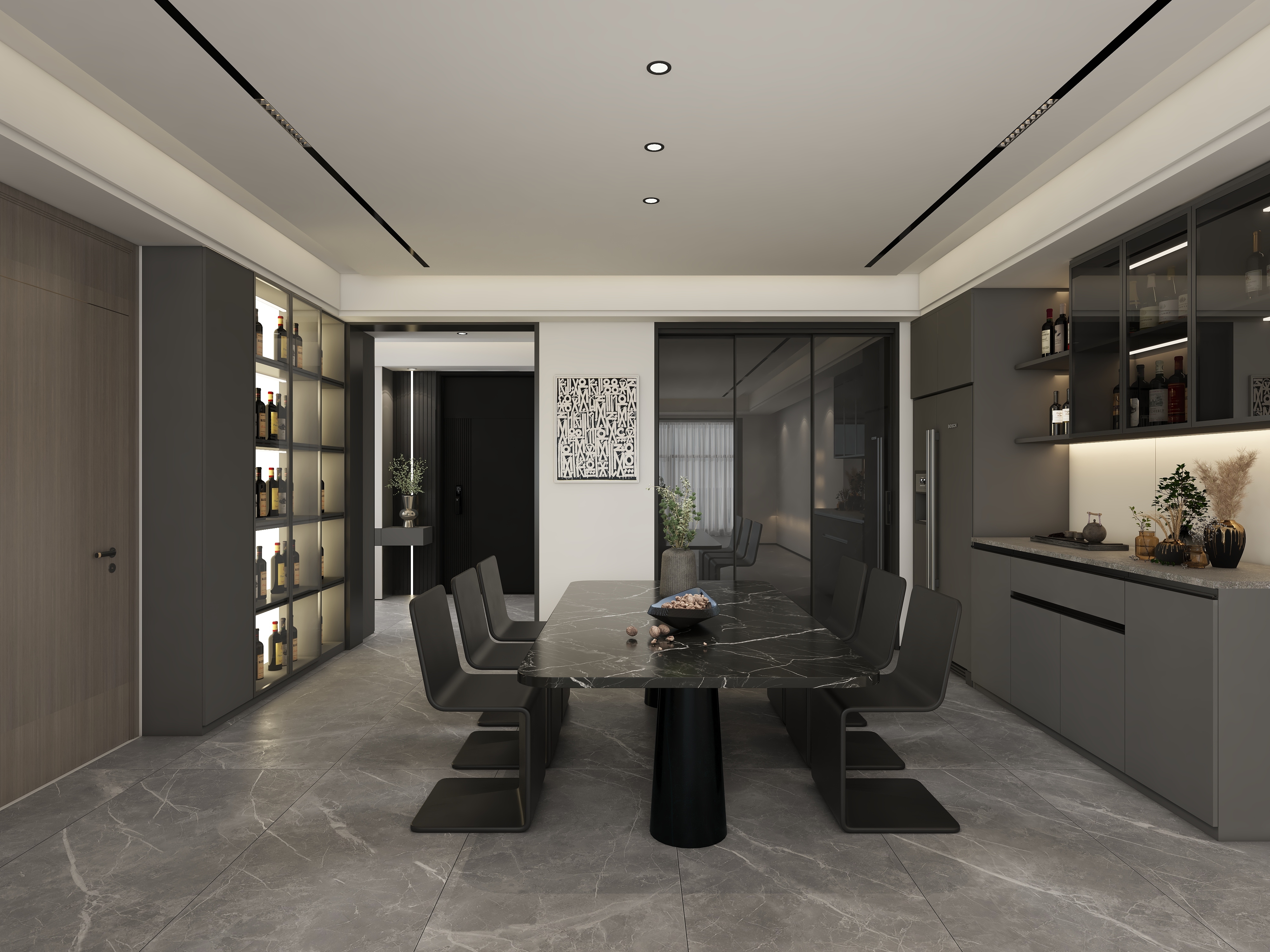 Gioia.-现代黑白灰-湖景1号-装修设计方案