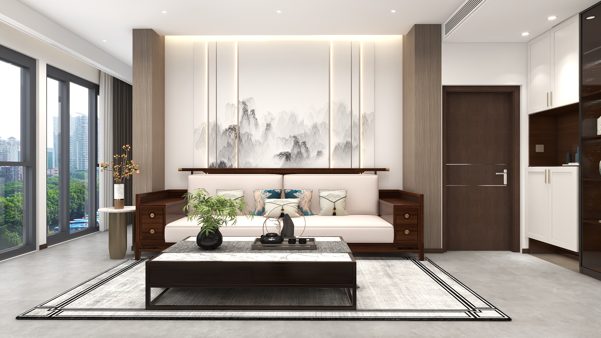 longNDS-新中式.dwg-装修设计方案