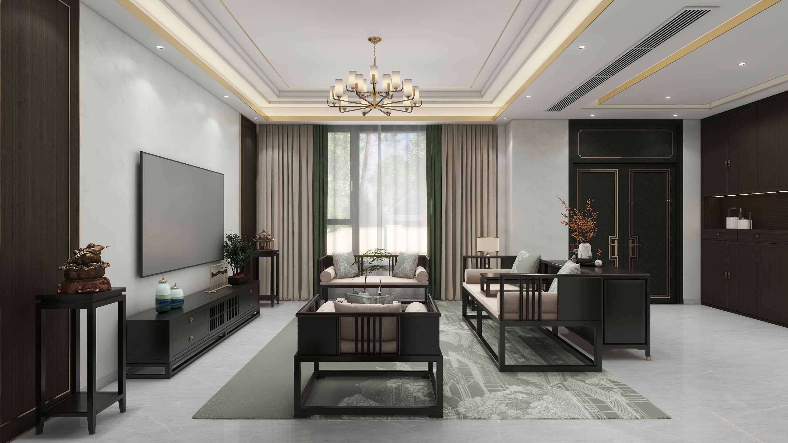 至雅名设-新中式福宅-装修设计方案