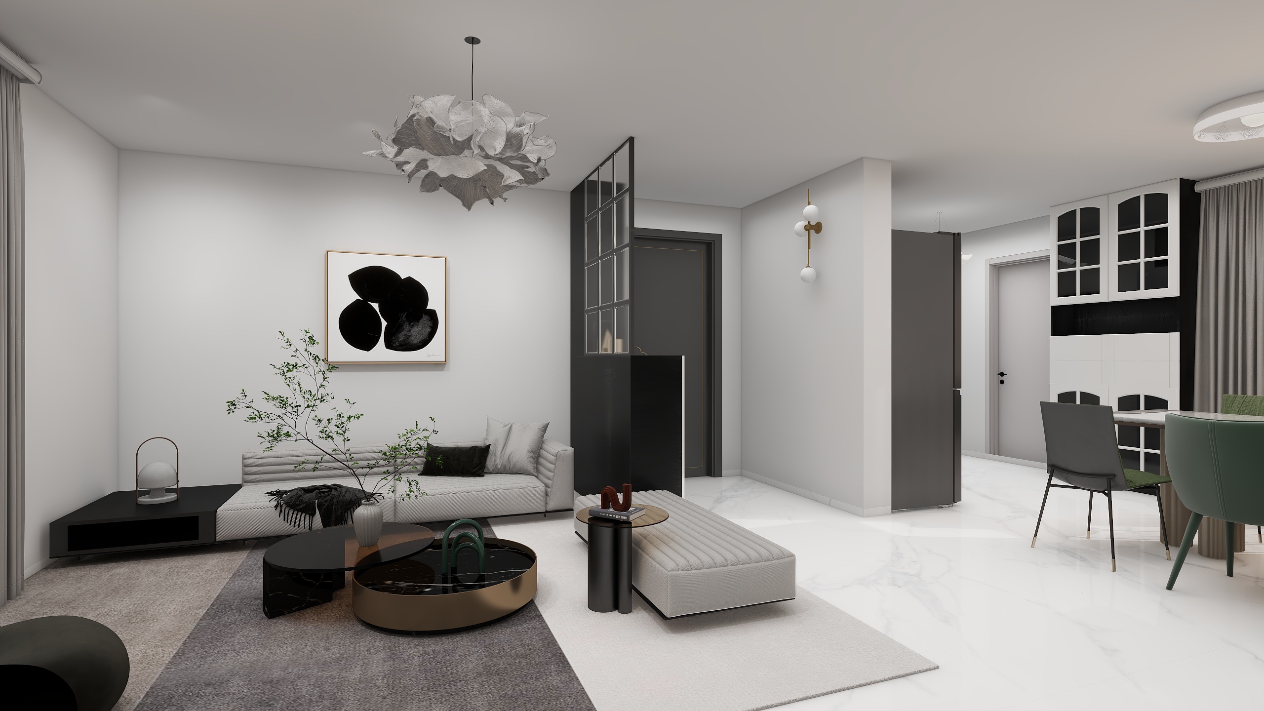 哦..-120㎡3室-装修设计方案