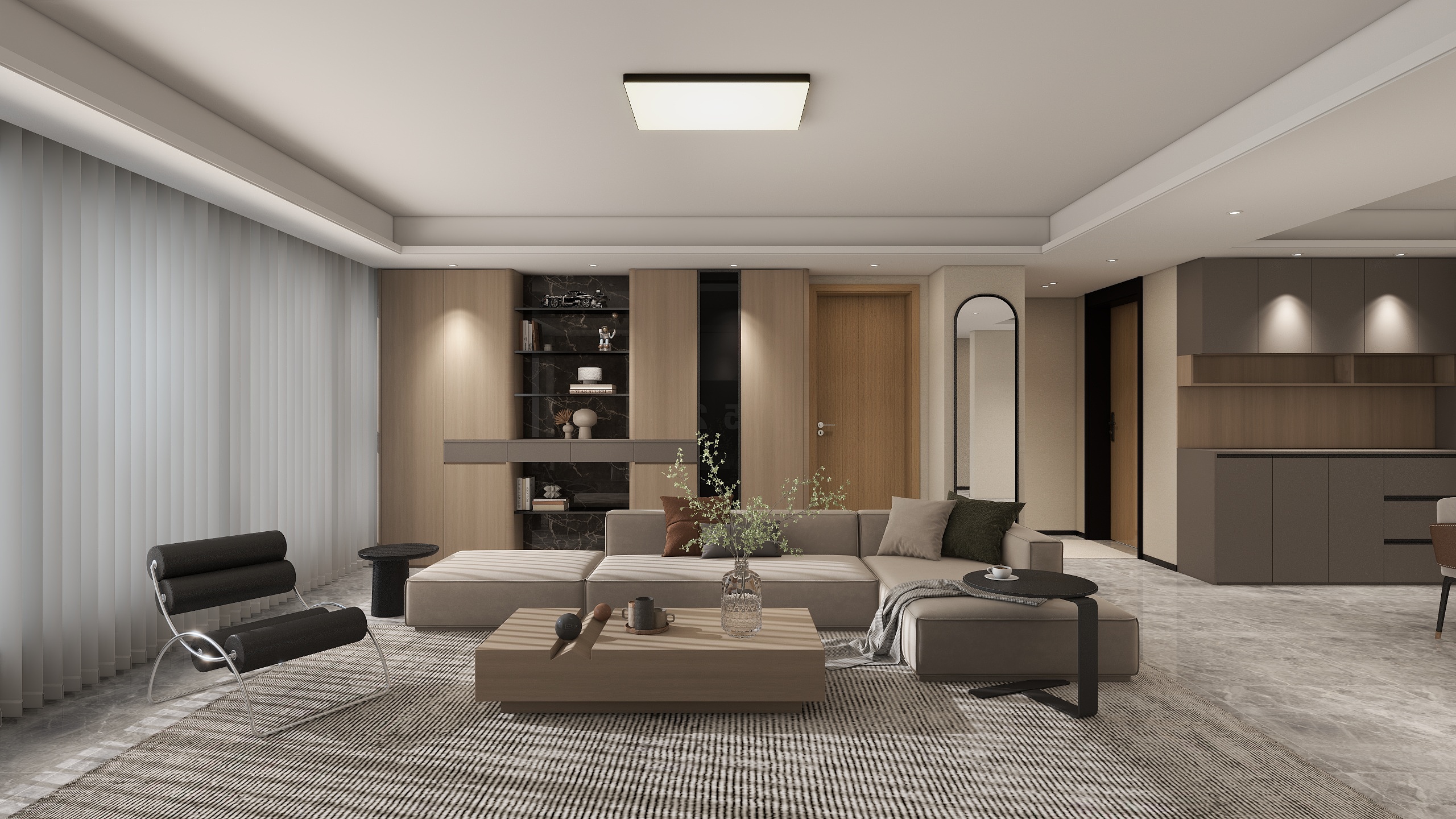 Ansel軒-《橄榄》现代简约精装设计方案-华润置地悦府-装修设计方案