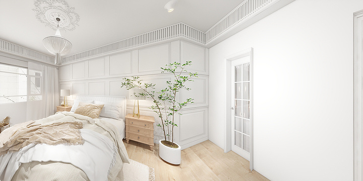 有感.设计-美式风格125㎡3室-装修设计方案