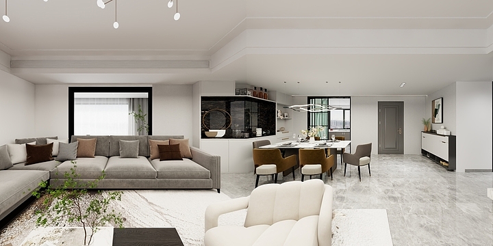 室内设计杨贞贞-雍龙府187中式-装修设计方案