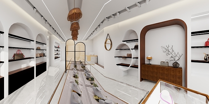 静河设计工作室-米兰包包门市一楼-副本-装修设计方案