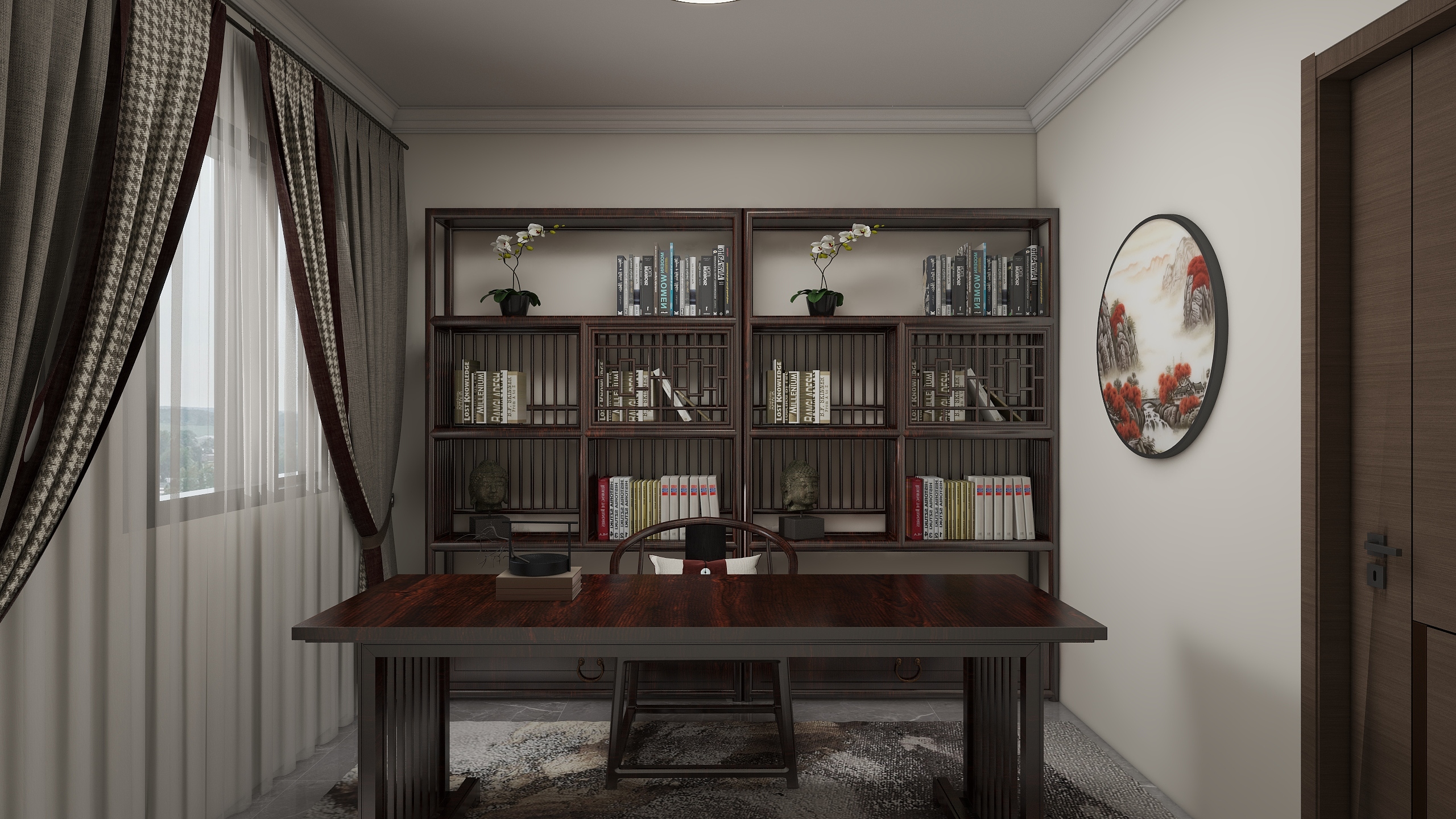 兿之兴-私宅装饰-逸飞五号小区-新中式-装修设计方案