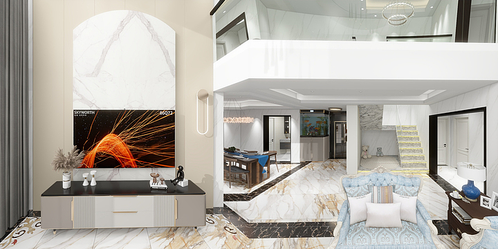 云寻羽-万山华府179㎡1室-装修设计方案