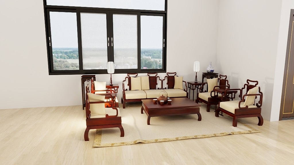 北执sw-西峰山庄包厢-装修设计方案