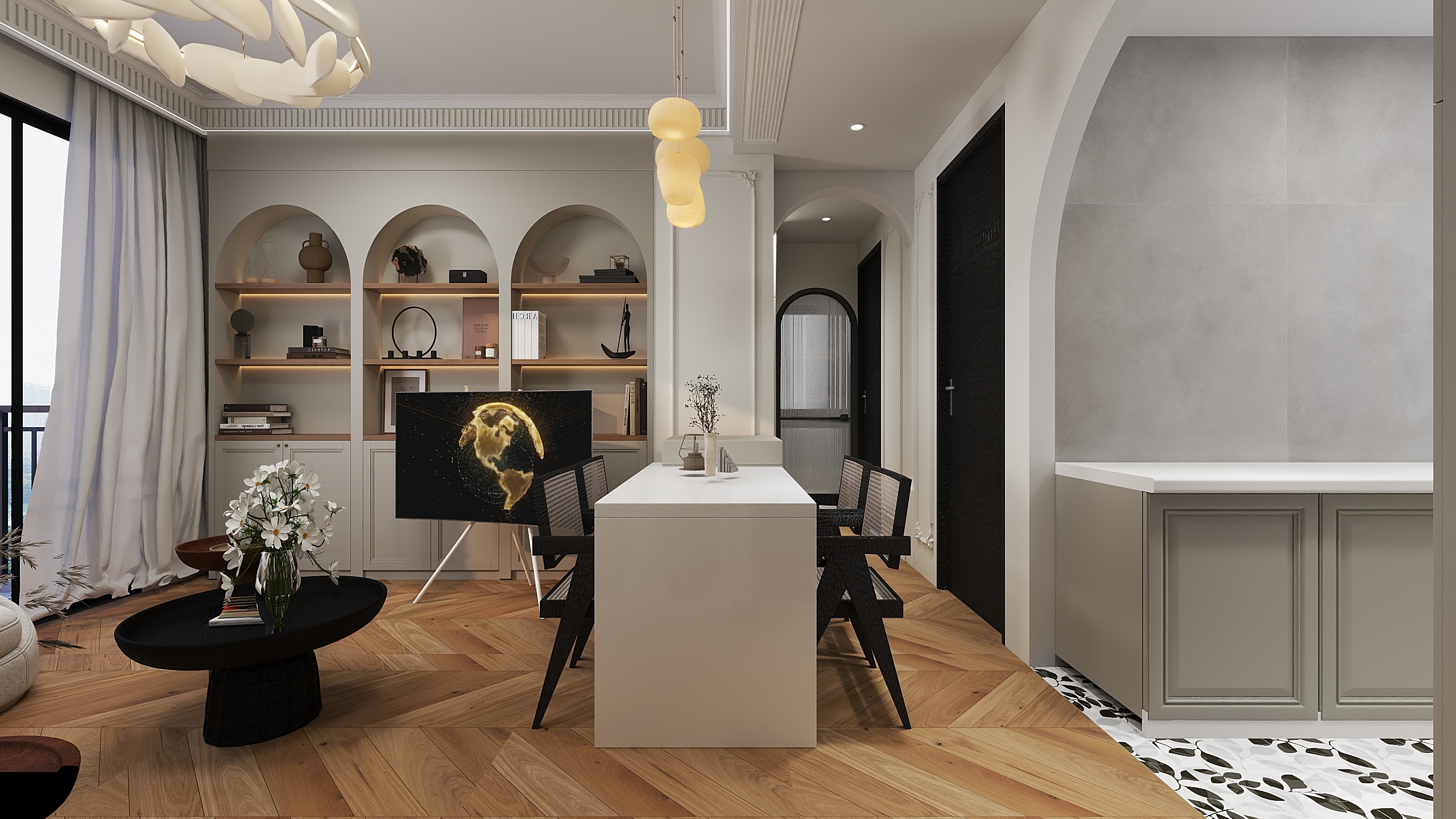 M-J空间设计-20040410-深圳龙城花园 法式-装修设计方案