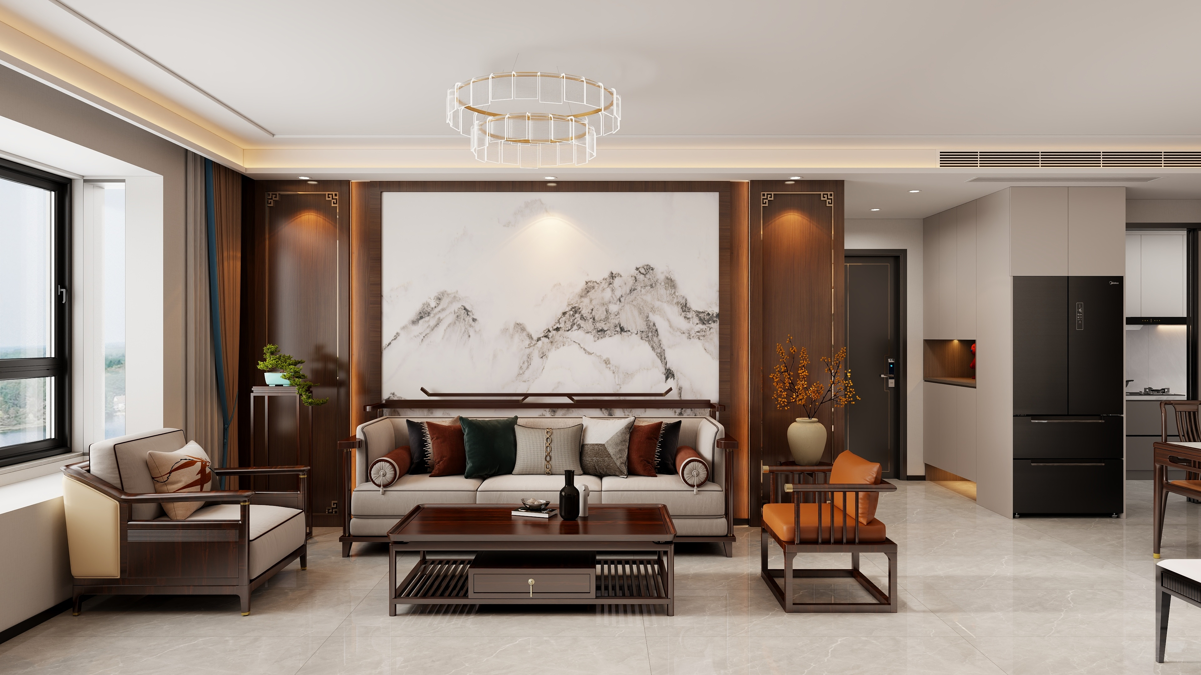 挽苏--中环+127㎡+新中式-装修设计方案