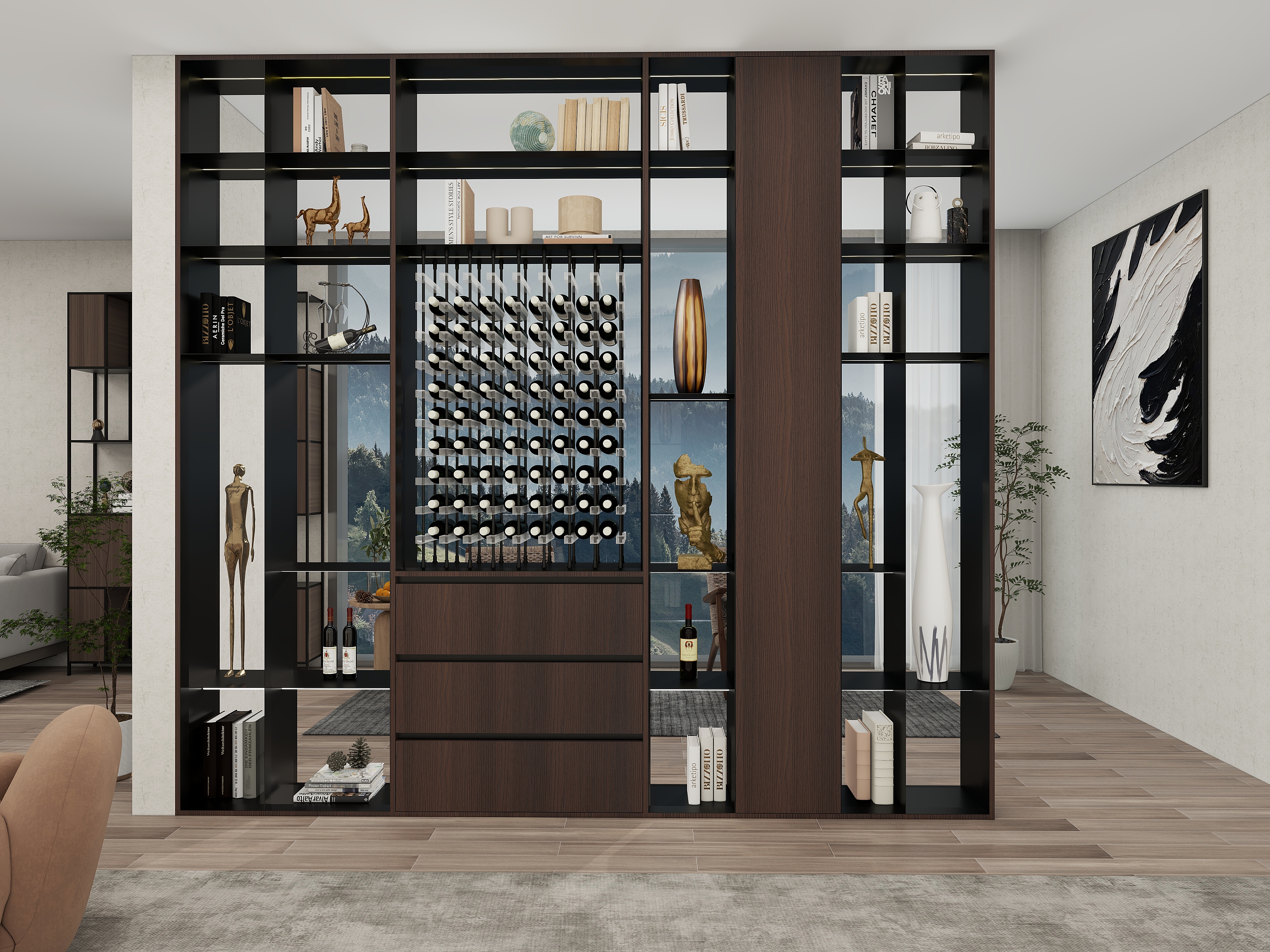 羽种人-骏景695㎡5室-装修设计方案