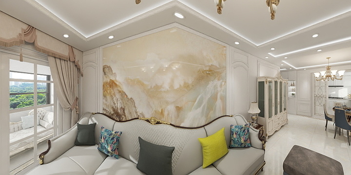 国华装饰设计-轻奢风格装饰-装修设计方案