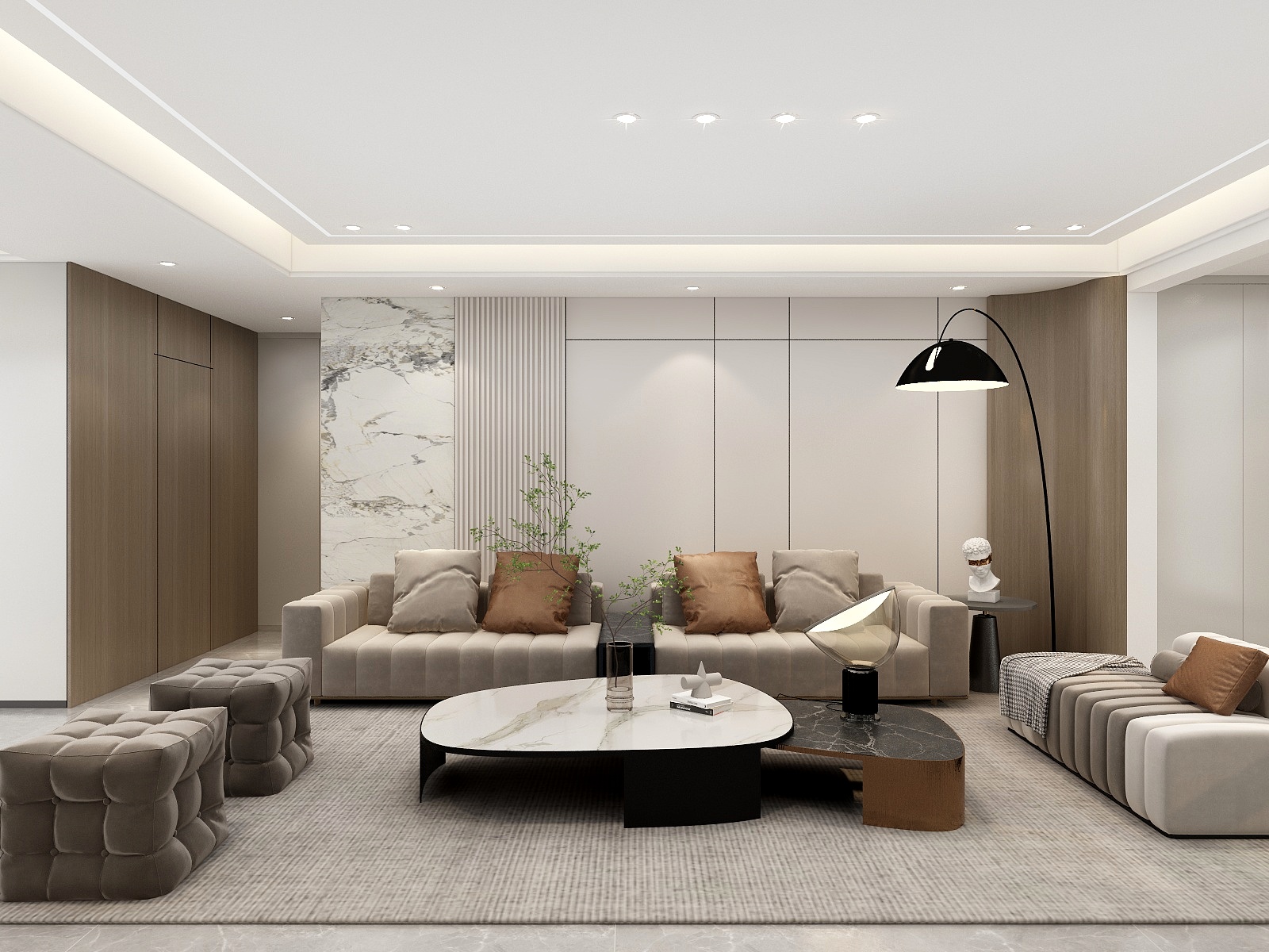 湛智华-意式218平3房装修效果图