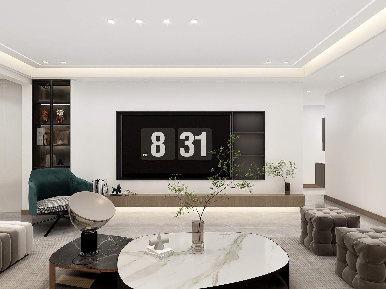 720全景效果图库-意式218平3房-装修设计方案