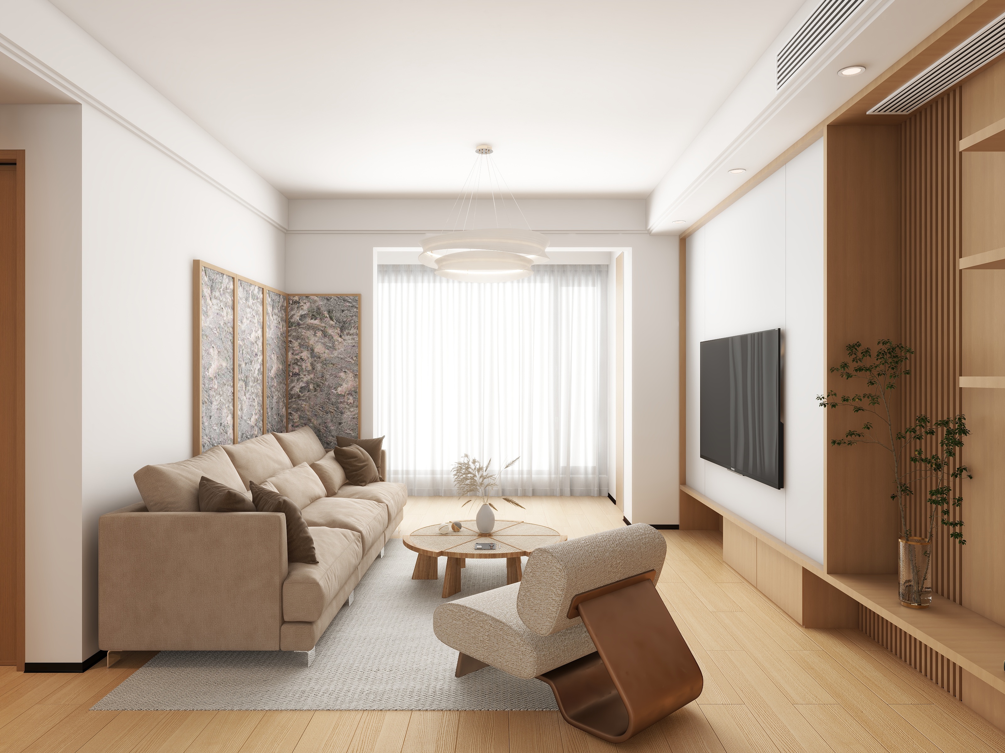 米奇程程屋-碧桂园115现代原木-装修设计方案