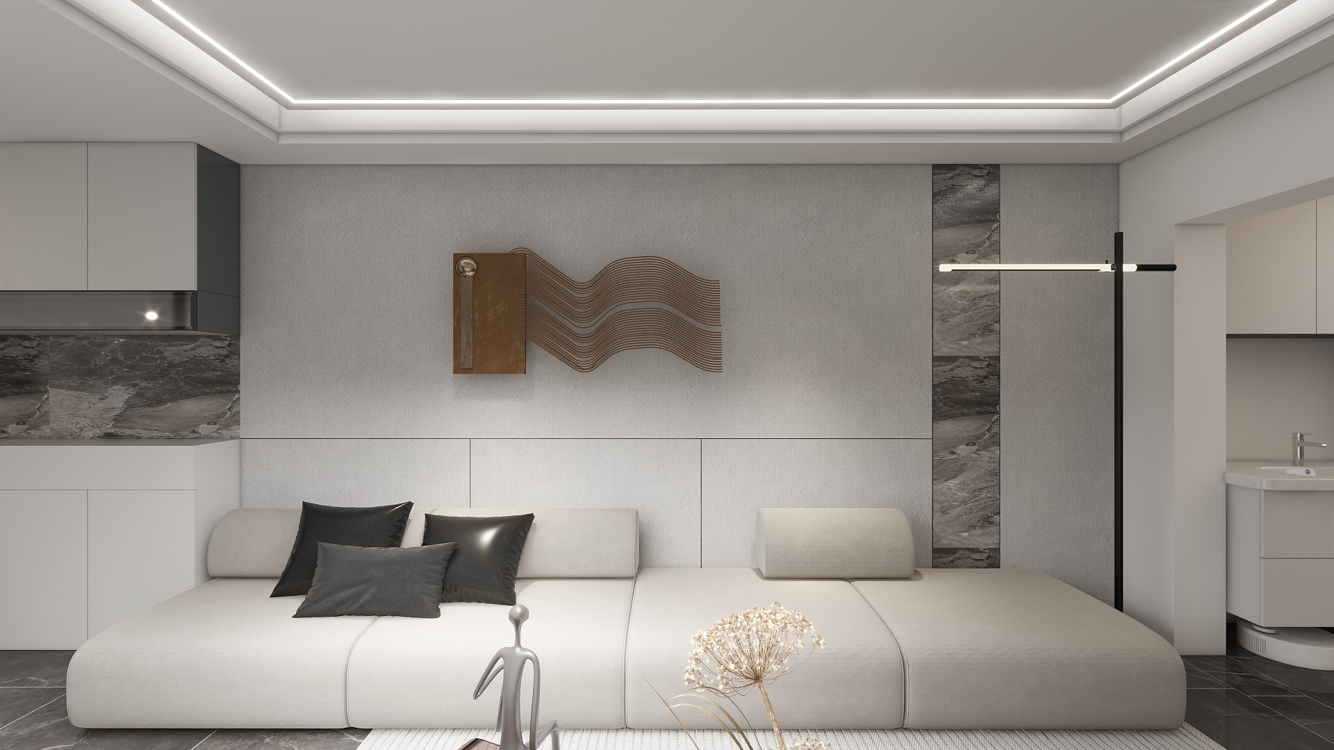 三份暖@阳-保利东湾85㎡2室-装修设计方案