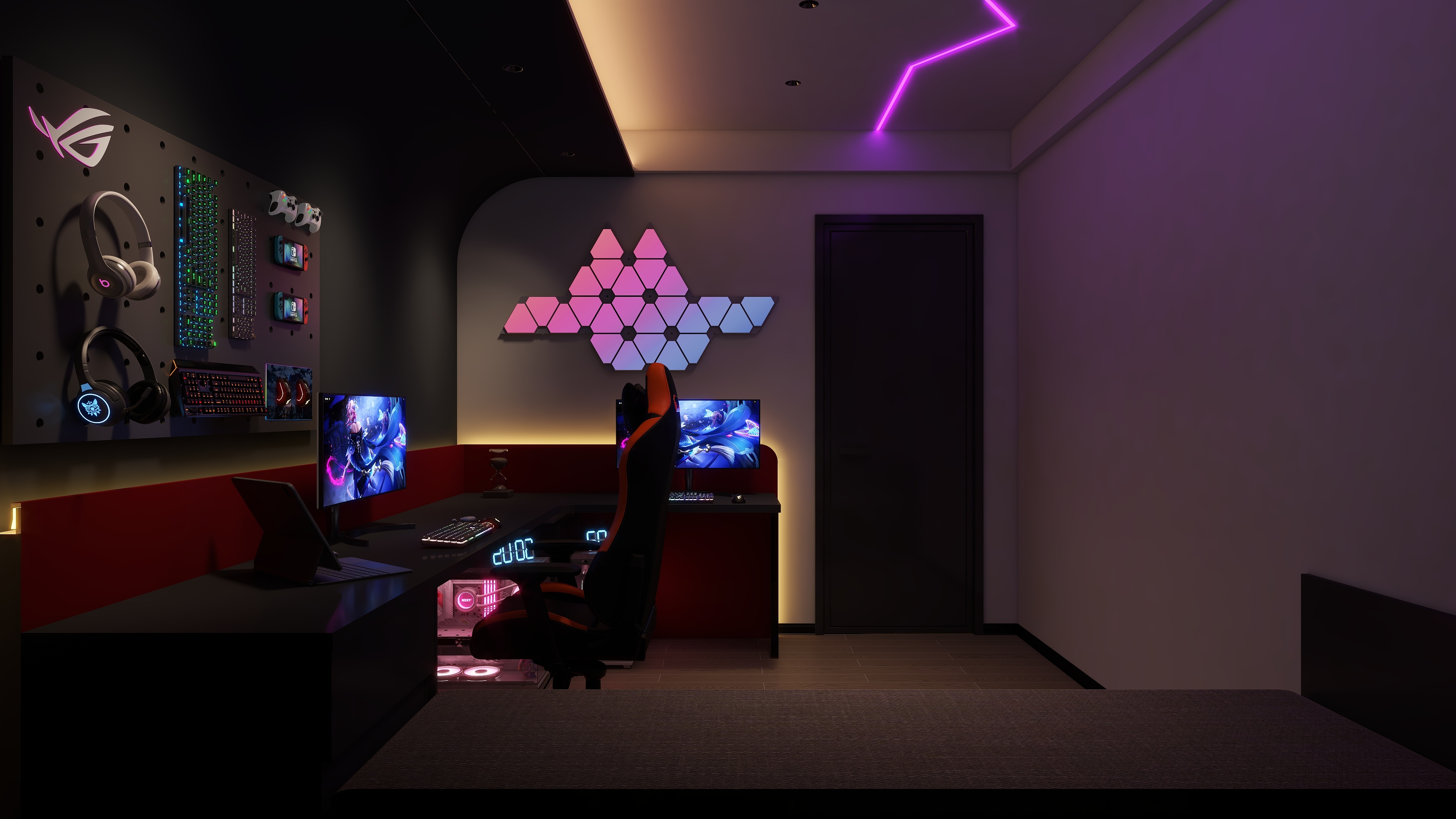 拾玖设计-代画战神-电竞房-装修设计方案