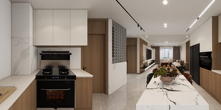 时蓝设计丶SLdesign-汇荣城（雍总吉宅）-SHILANDESIGN-装修设计方案