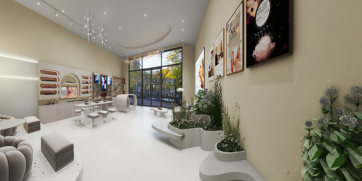 设计土土啊-美容店-装修设计方案