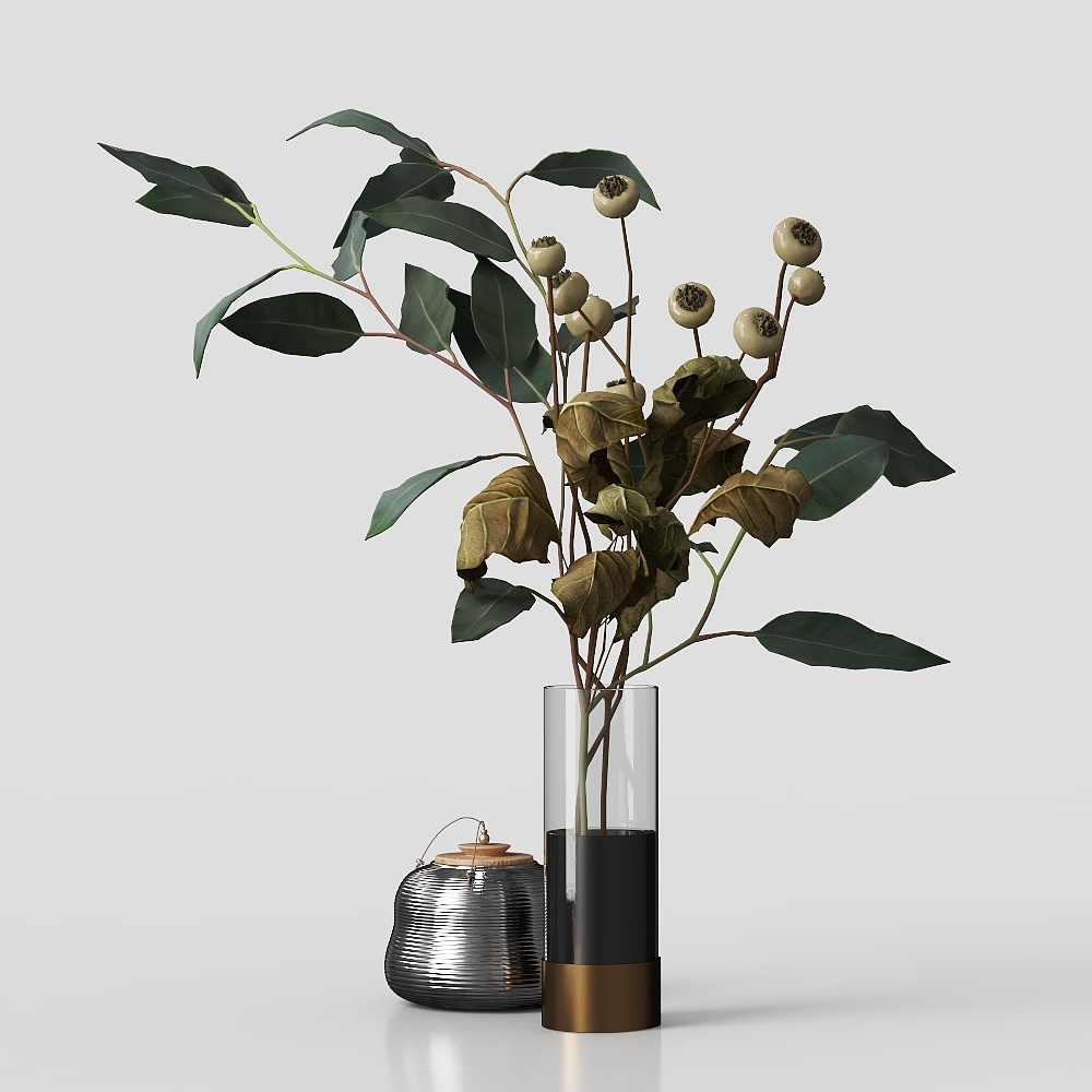客厅花瓶花卉3D模型