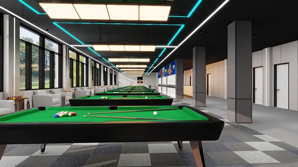 设计师冯橙子-工装700平棋牌台球-副本-装修设计方案