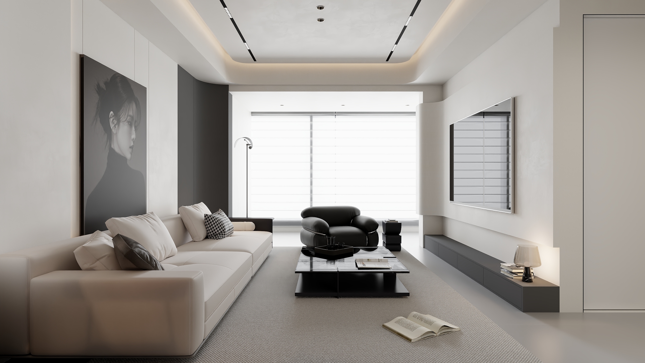 TS33333-建瓯江山郡107㎡4室装修效果图